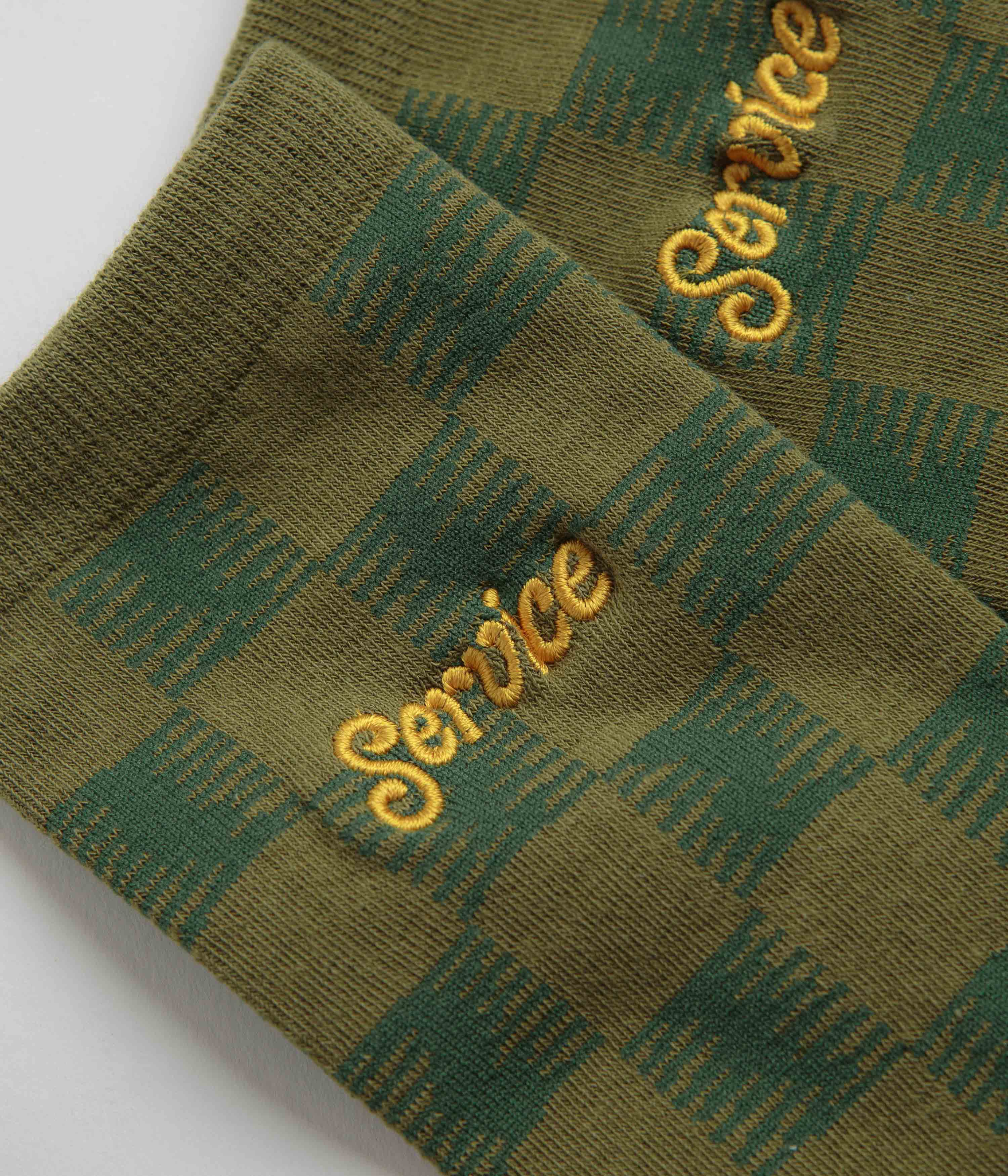 Service Works Checker Socks - Green Checker - Image 2