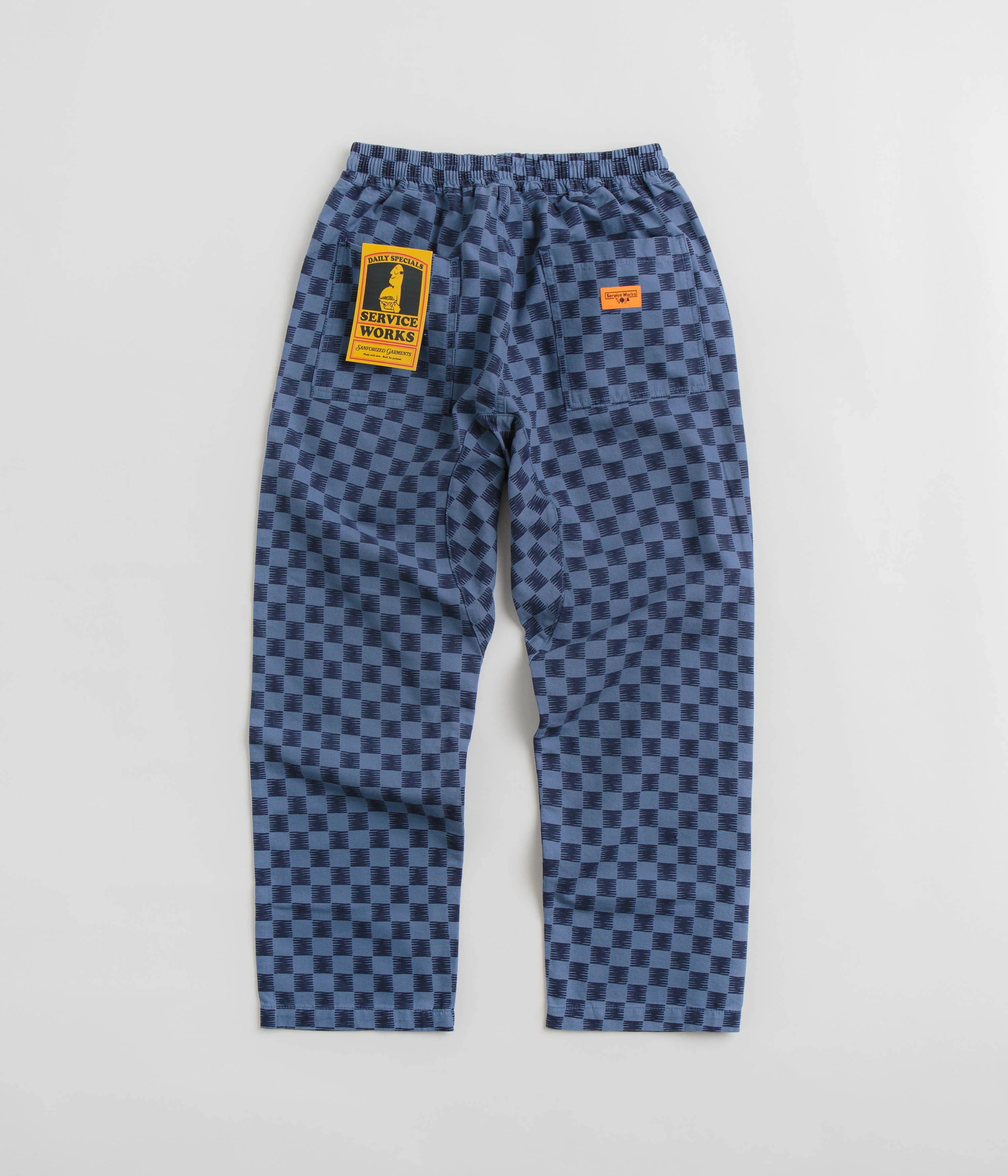 Service Works Classic Chef Pants - Blue Checker - Image 3