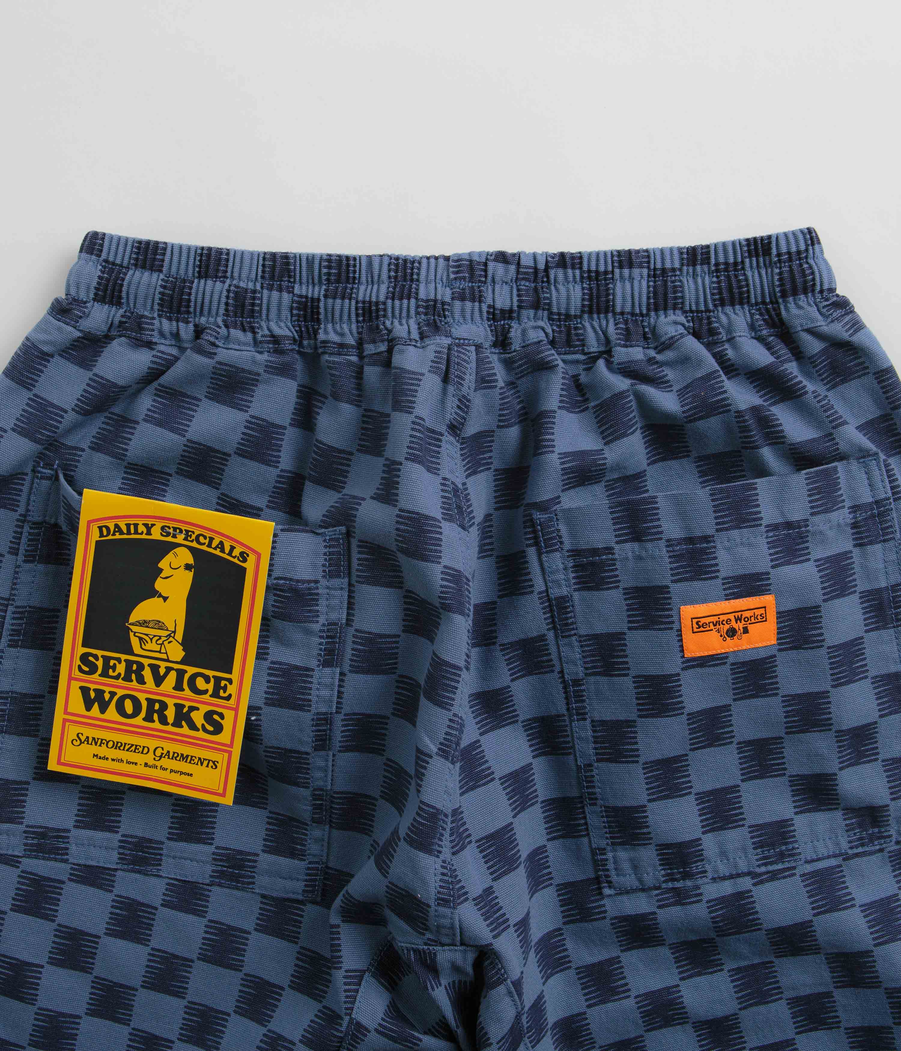 Service Works Classic Chef Pants - Blue Checker - Image 5