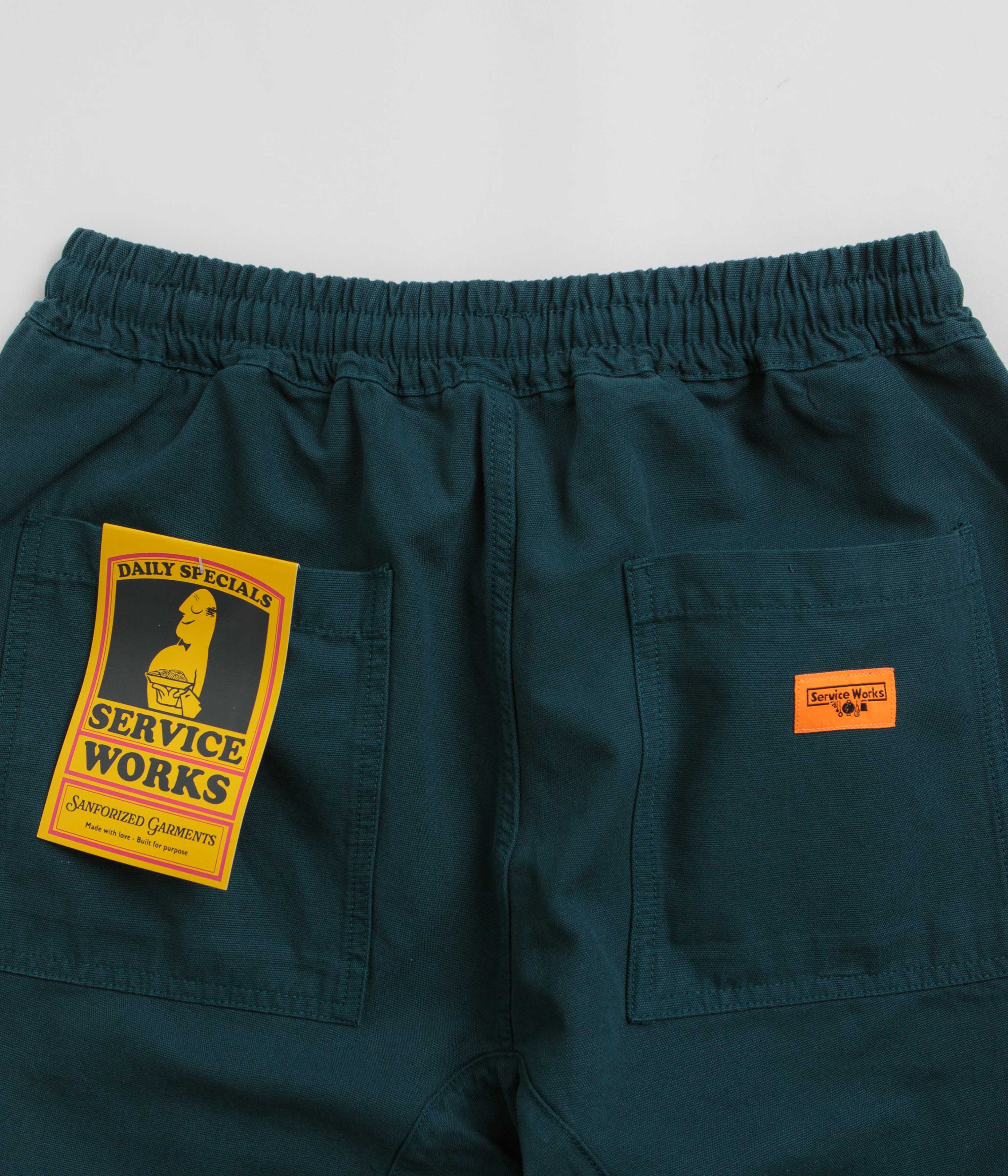 Service Works Classic Chef Pants - Petrol - Image 5