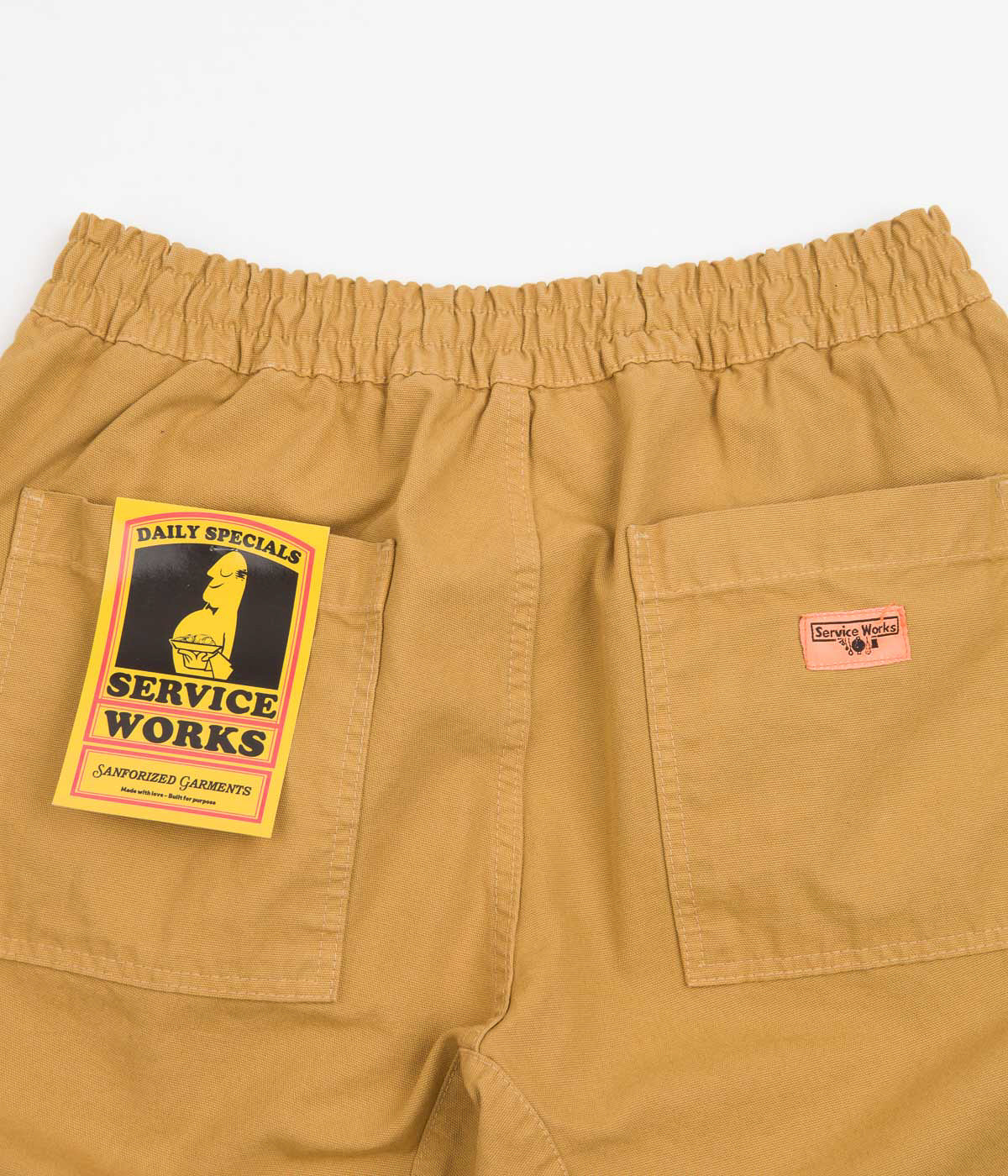 Service Works Classic Chef Shorts - Tan - Image 5