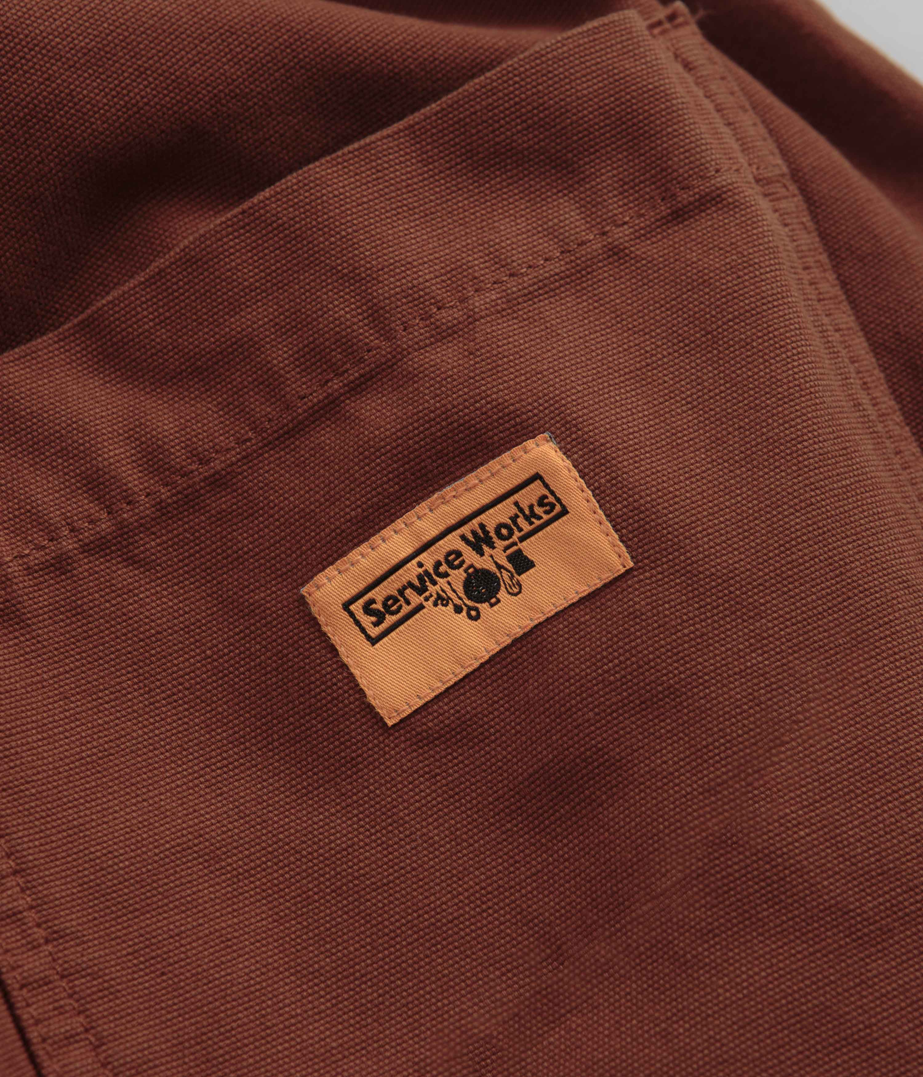 Service Works Classic Chef Shorts - Terracotta - Image 6