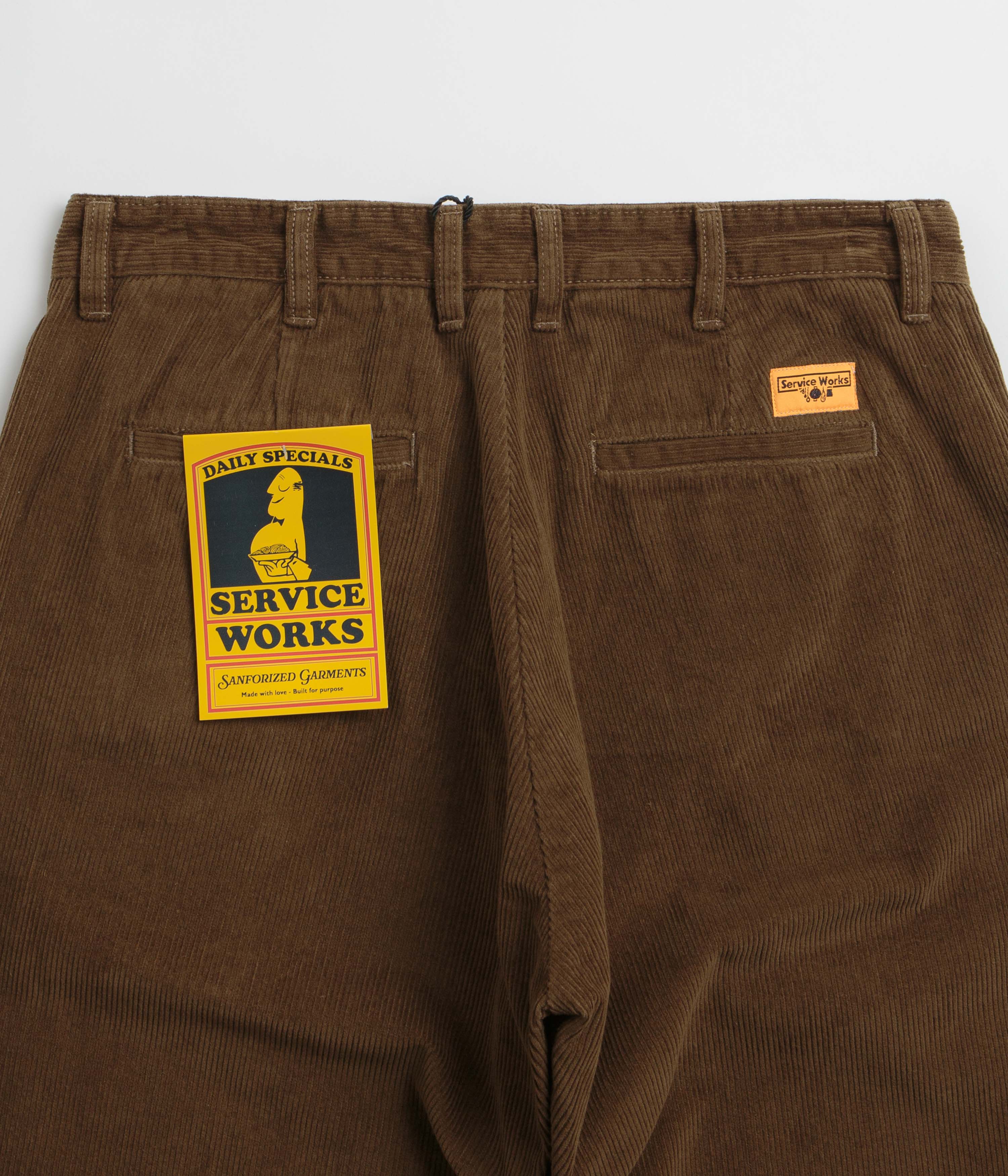 Service Works Corduroy Part Timer Pants - Bark - Image 6