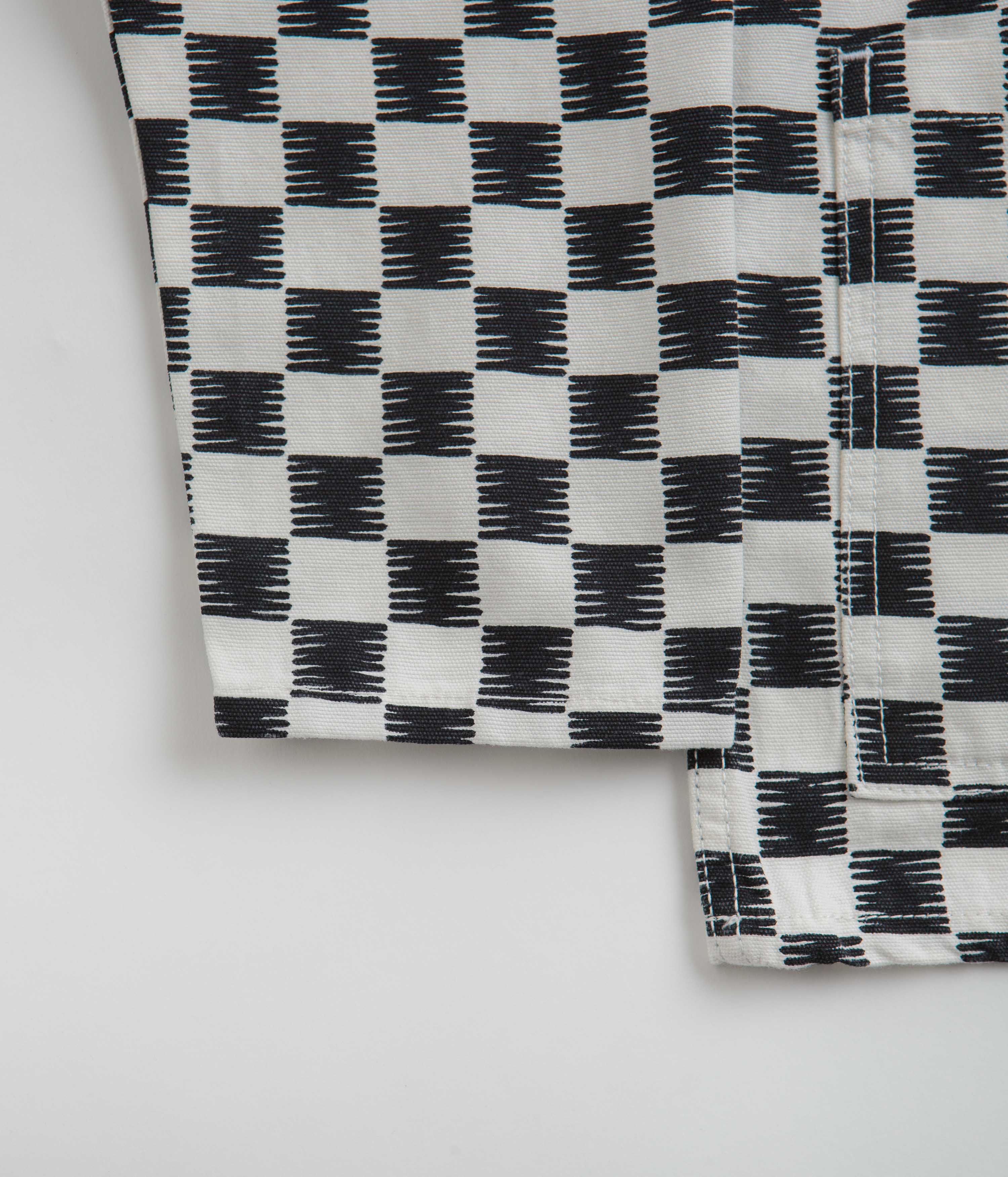 Service Works Coverall Jacket - Black / White Checker - Image 2