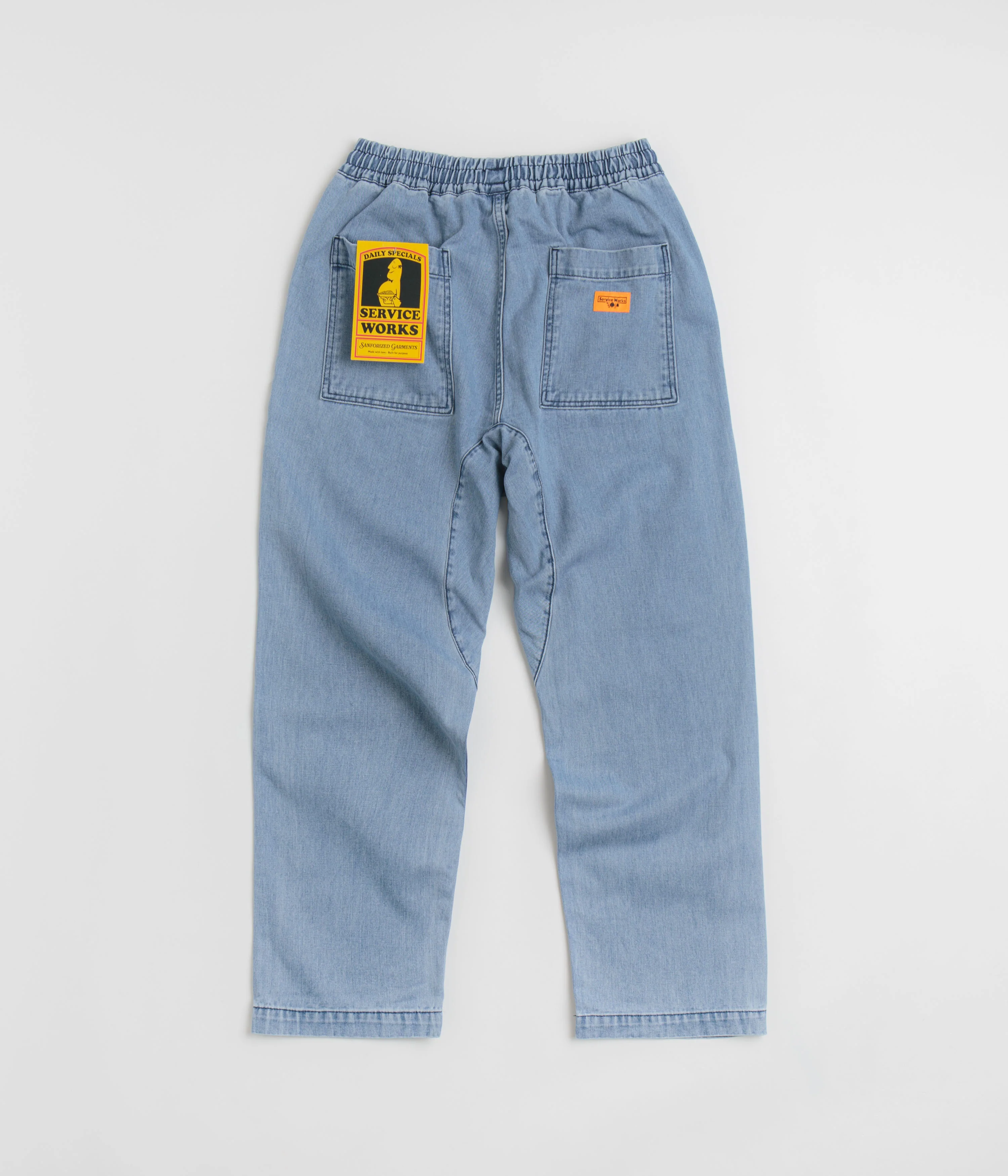 Service Works Denim Chef Pants - Light Wash - Image 3