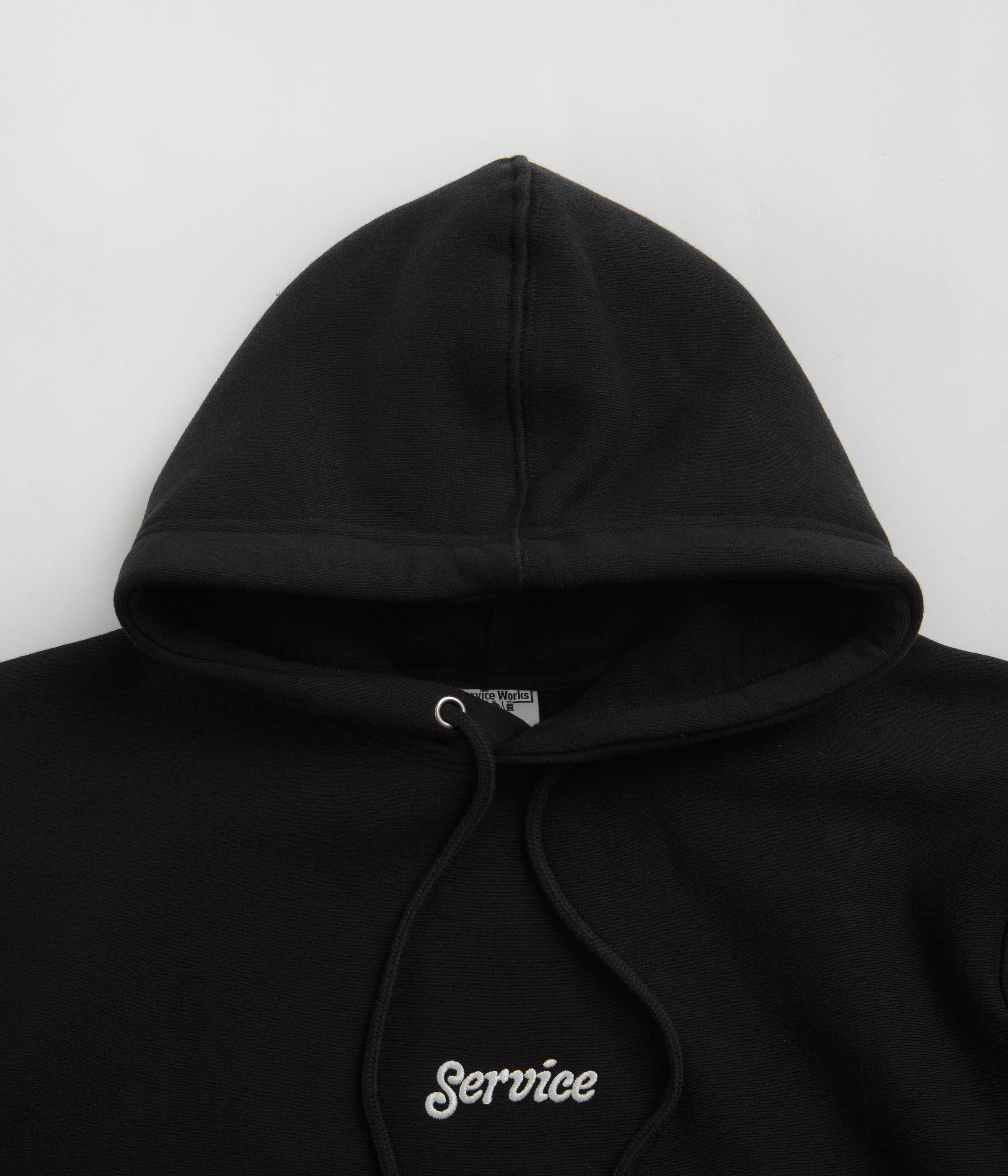 Service Works Embroidered Hoodie - Black - Image 4