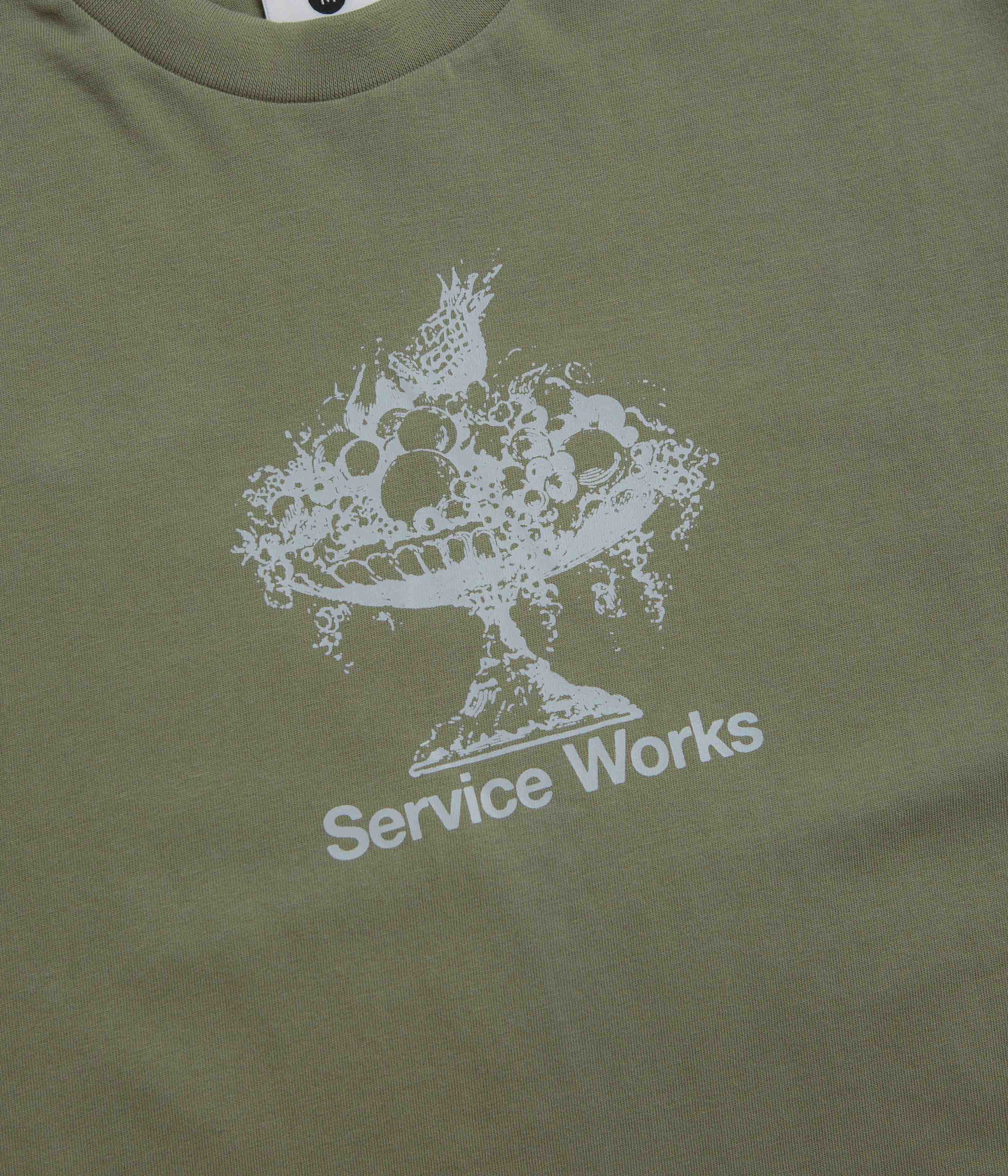 Service Works Fruit Bowl T-Shirt - Olive - Image 2