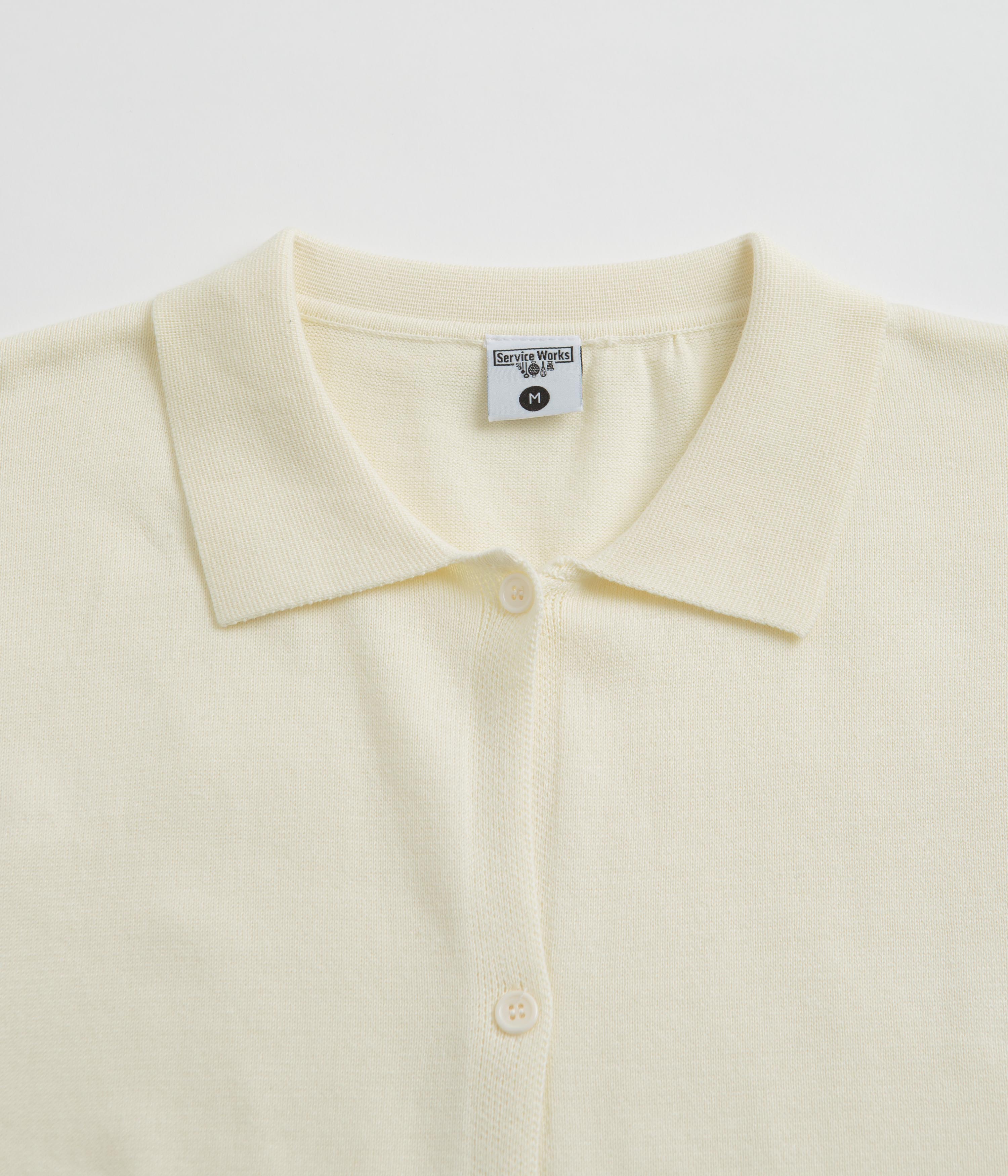 Service Works Knitted Vase Short Sleeve Shirt - Off White - Image 2