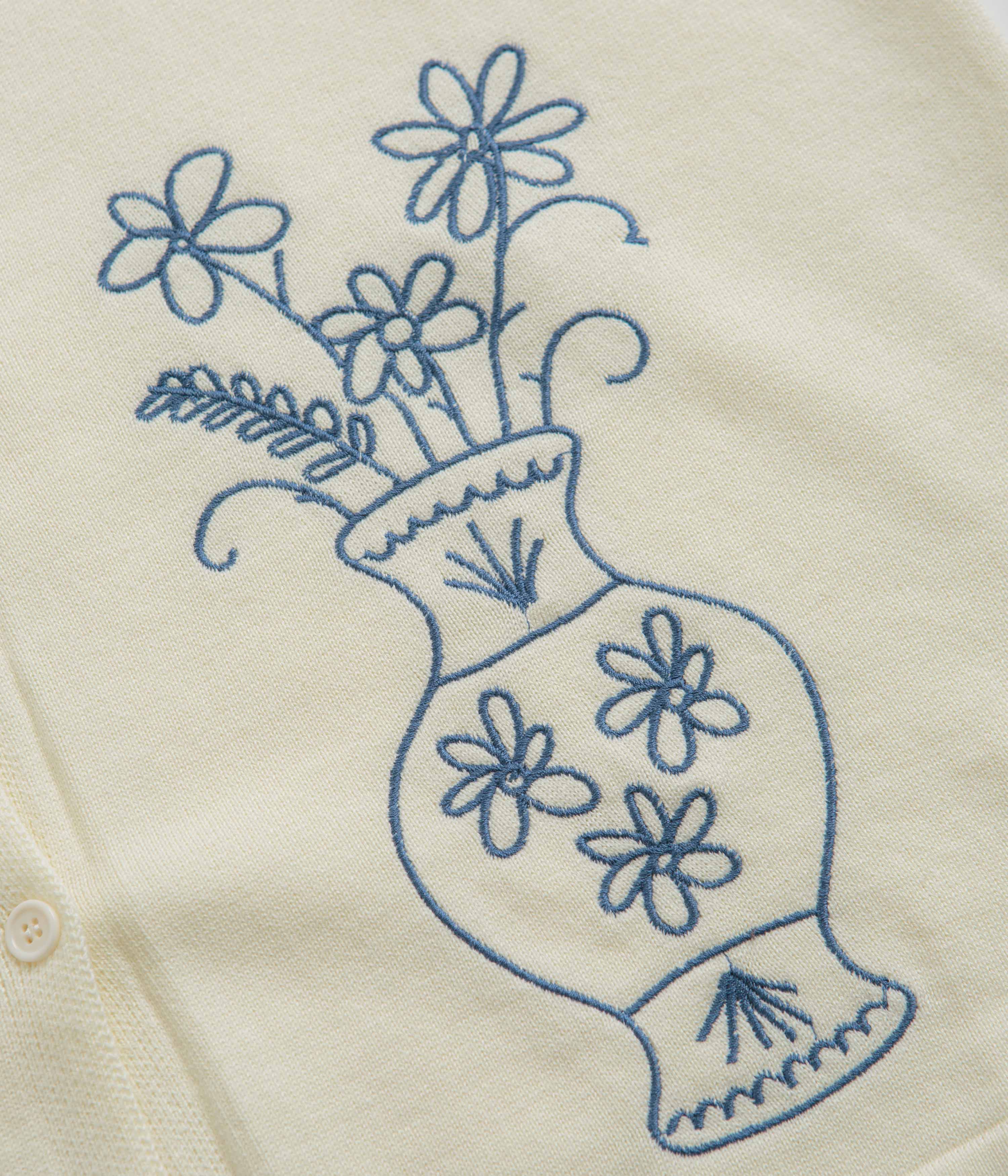 Service Works Knitted Vase Short Sleeve Shirt - Off White - Image 3