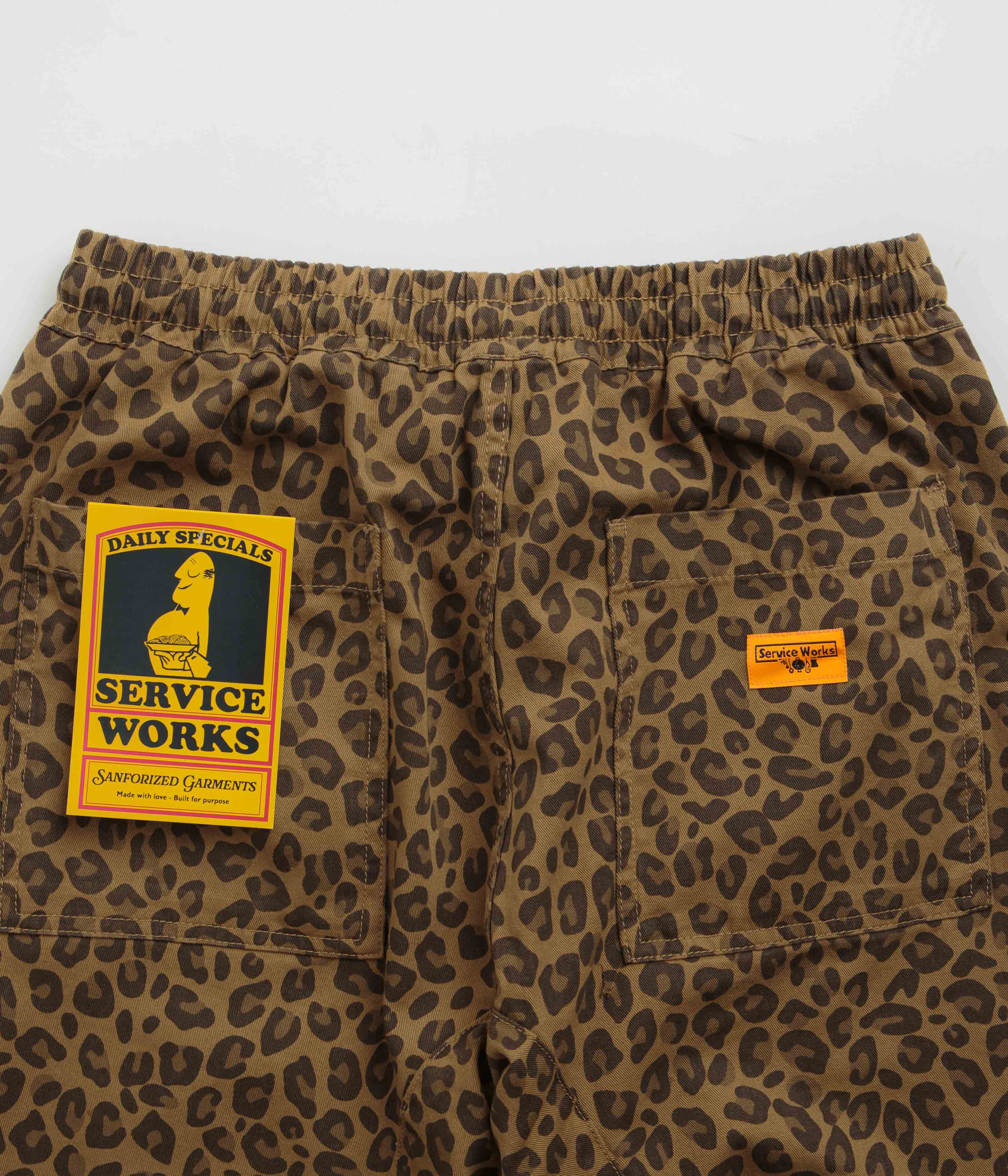Service Works Leopard Chef Pants - Brown - Image 5