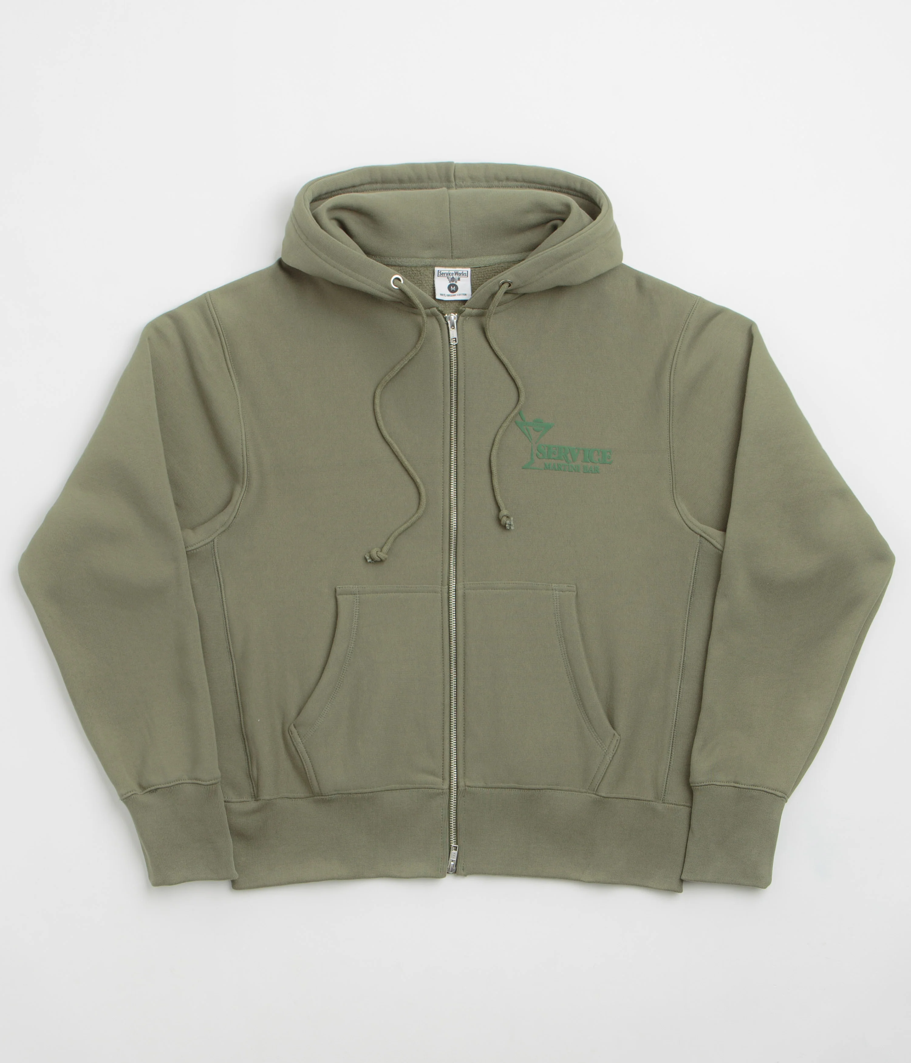 Service Works Martini Zipper Hoodie - Olive