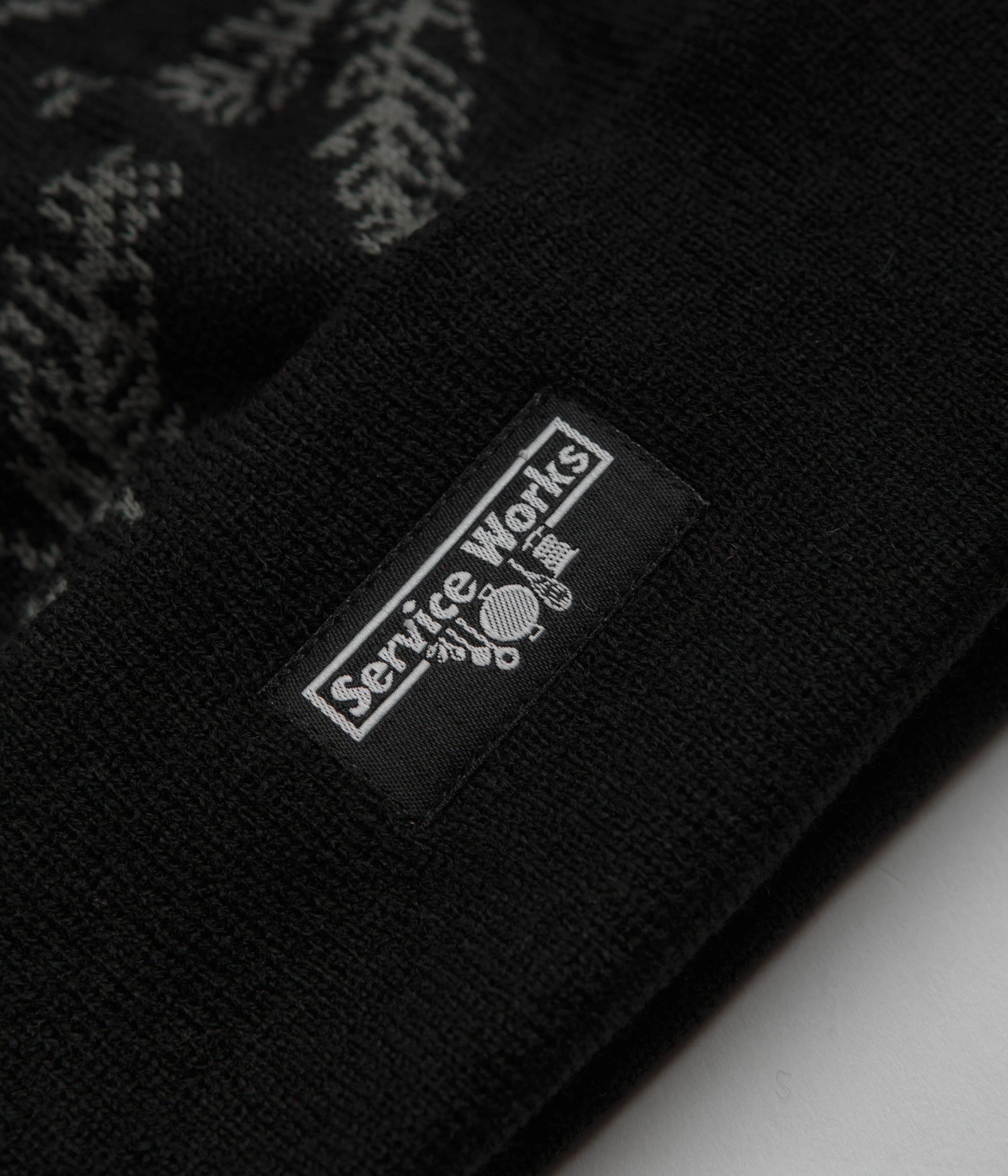 Service Works Olive Branch Beanie - Black - Image 2