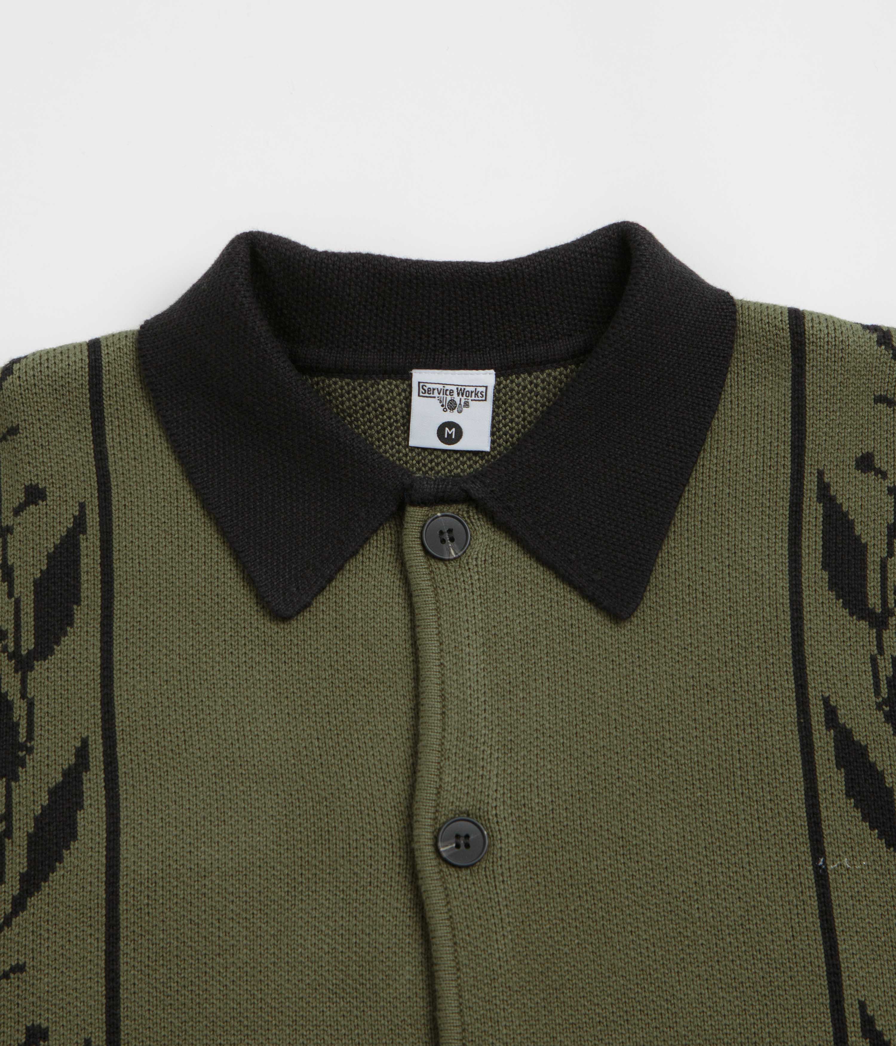 Service Works Olive Branch Cardigan - Olive - Image 2