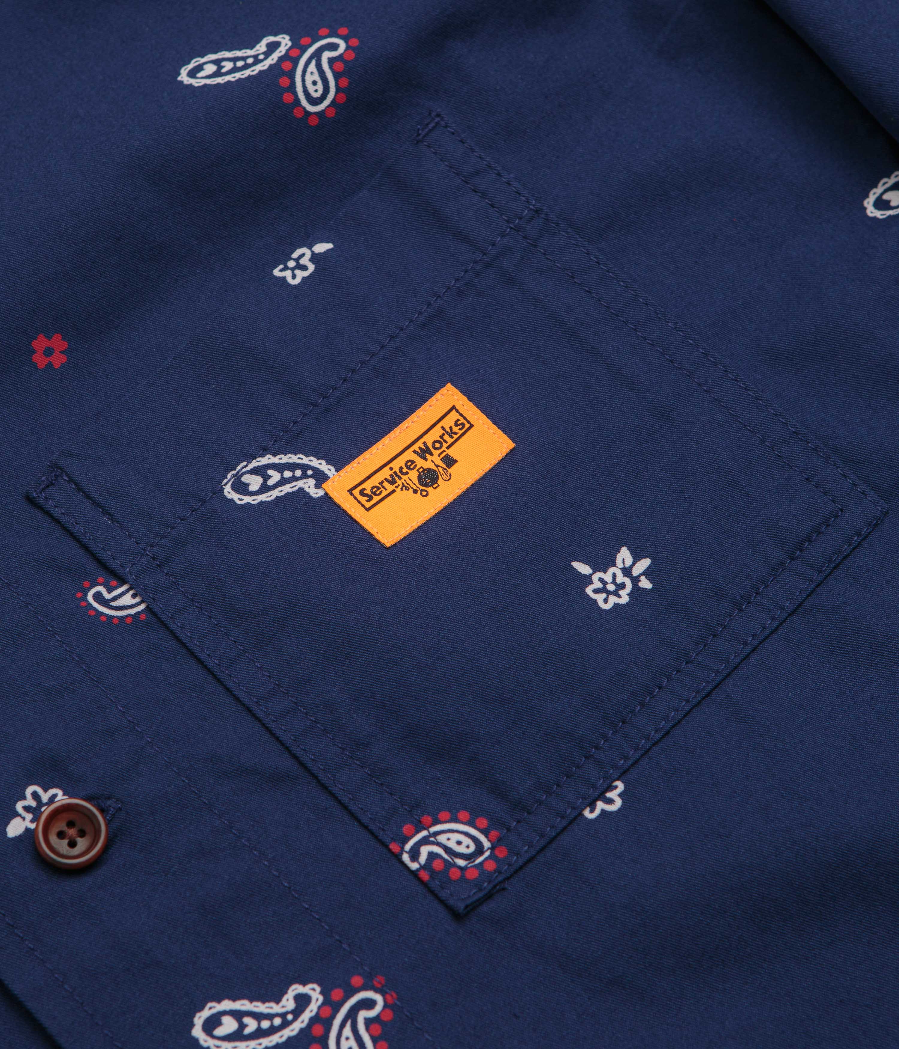 Service Works Paisley FOH Jacket - Royal - Image 4