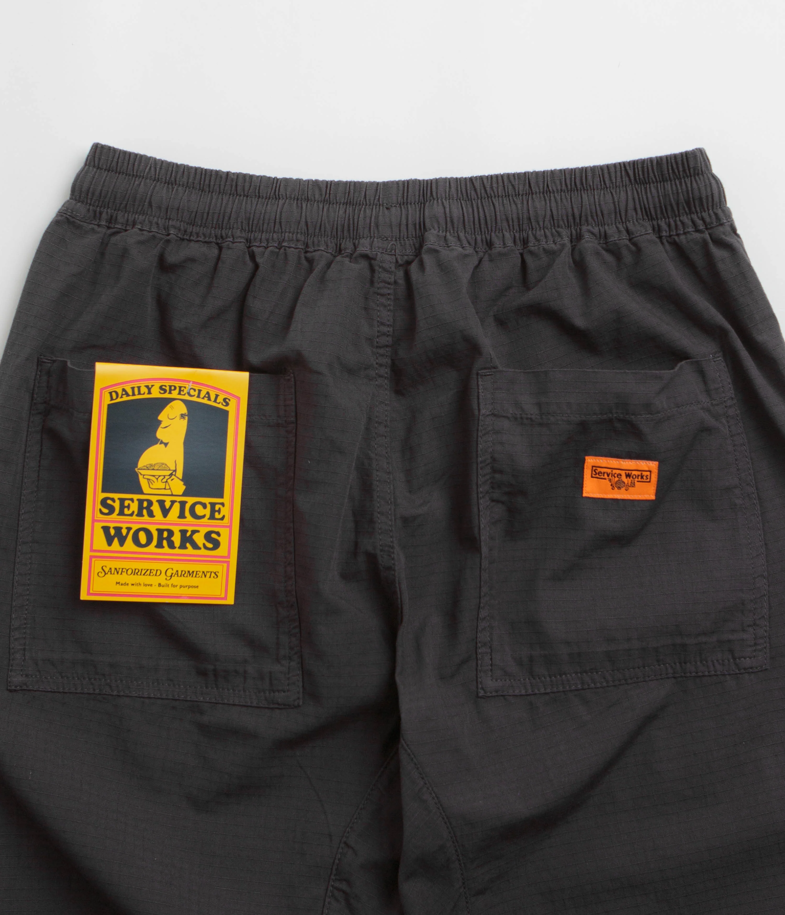 Service Works Ripstop Chef Pants - Washed Black - Image 5