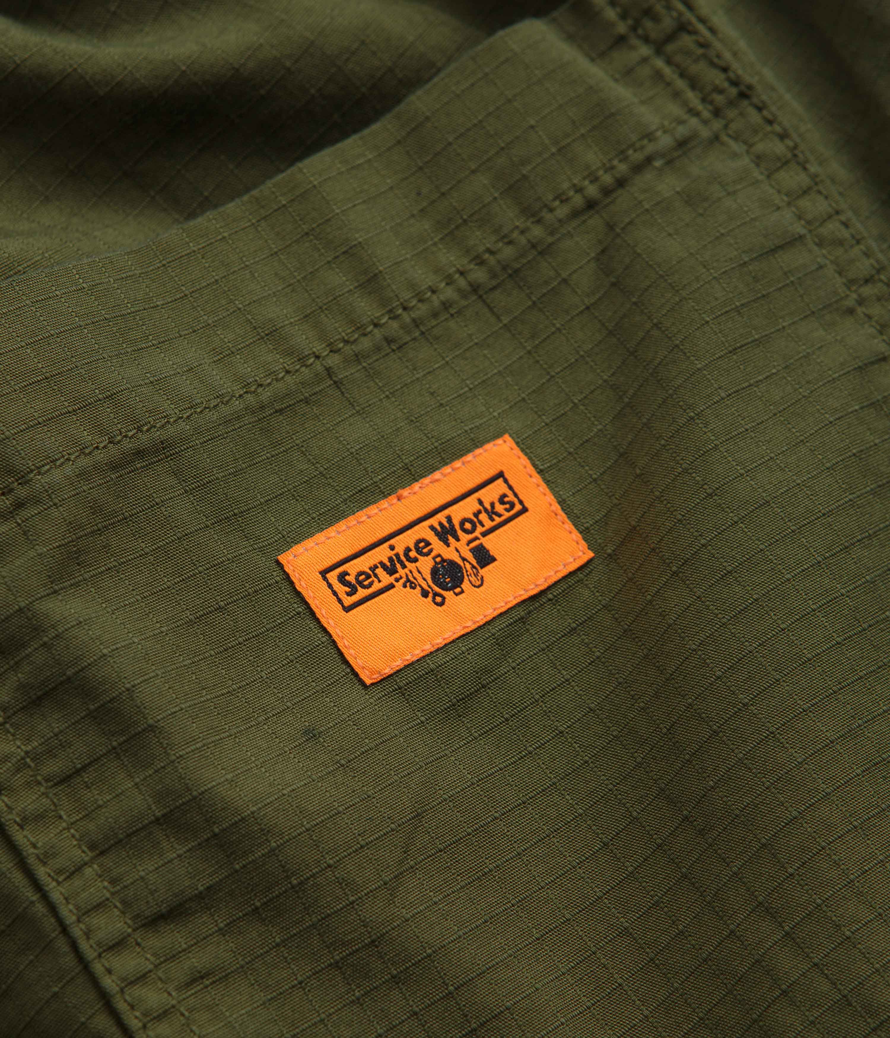 Service Works Ripstop Chef Shorts - Pesto - Image 6