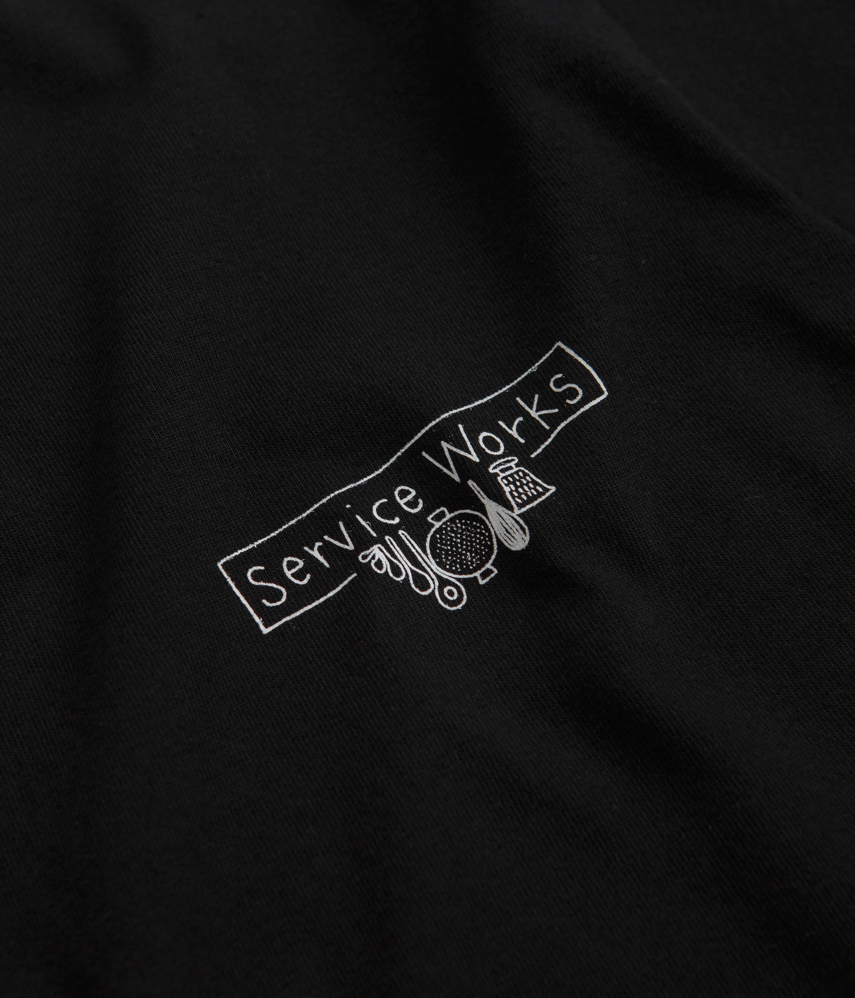 Service Works Scribble Logo T-Shirt - Black - Image 2