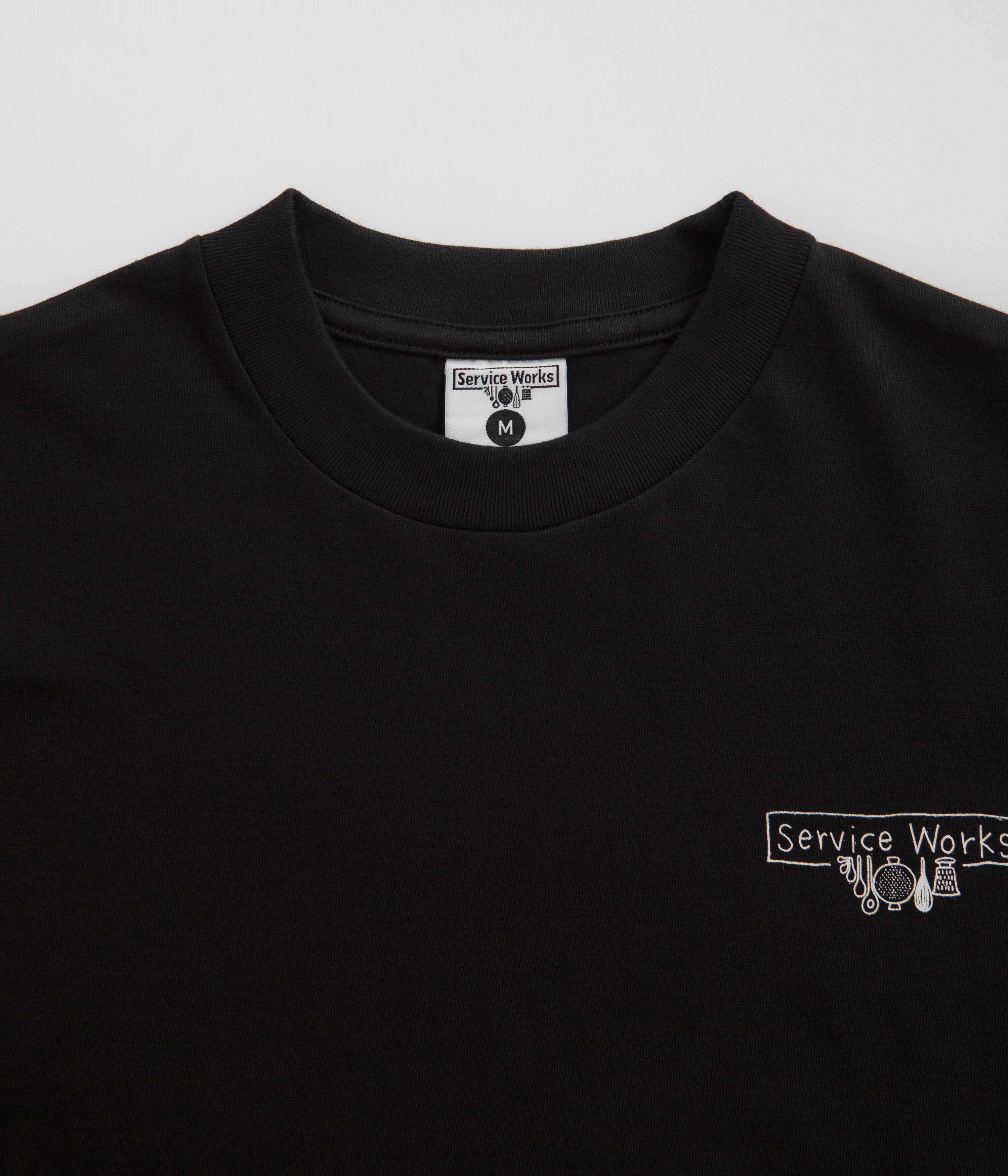 Service Works Scribble Logo T-Shirt - Black - Image 3