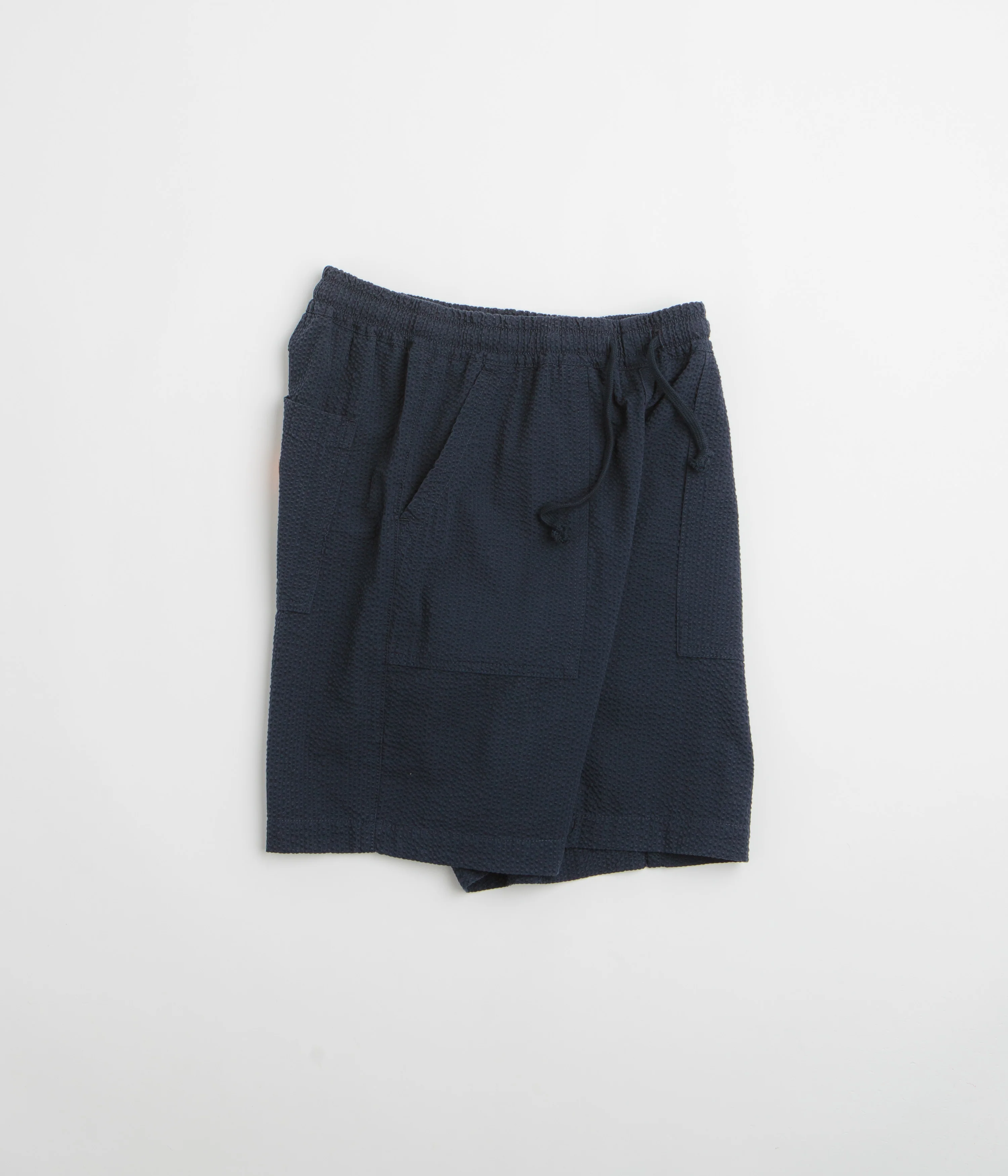 Service Works Seersucker Chef Shorts - Dark Navy - Image 2