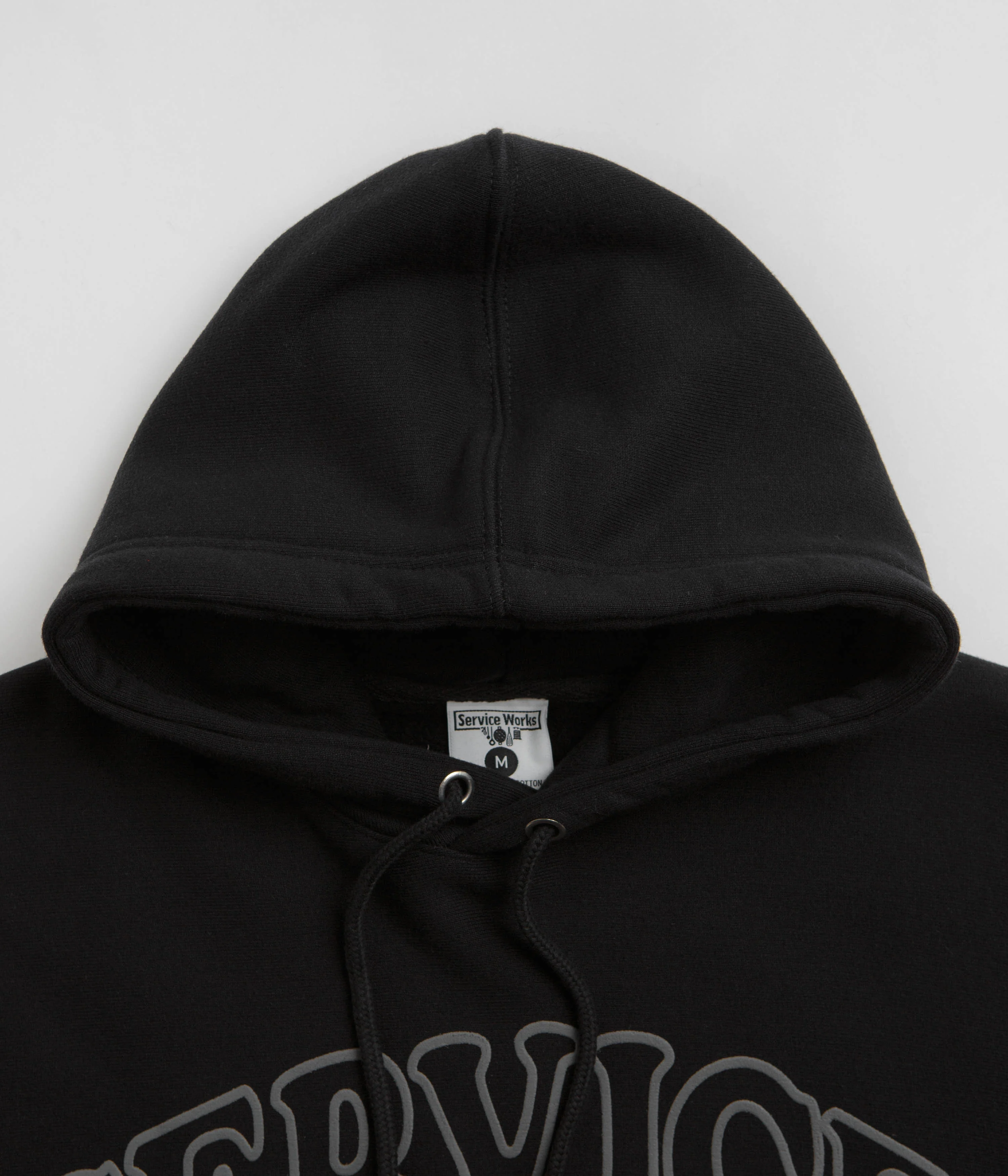 Service Works Service Arch Logo Hoodie - Black - Image 4