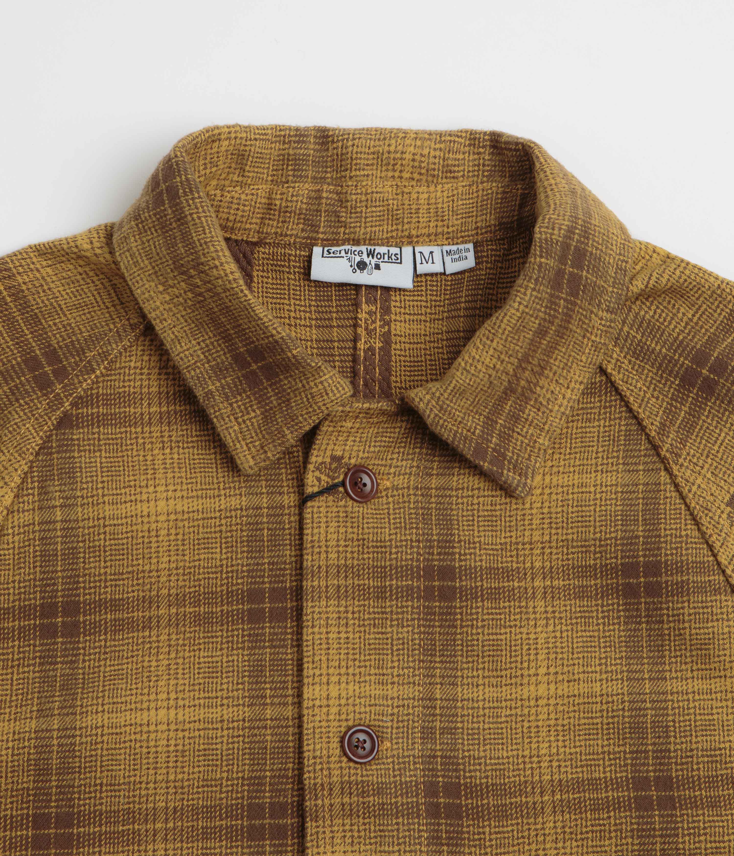 Service Works Thistle Plaid FOH Jacket - Ochre - Image 4