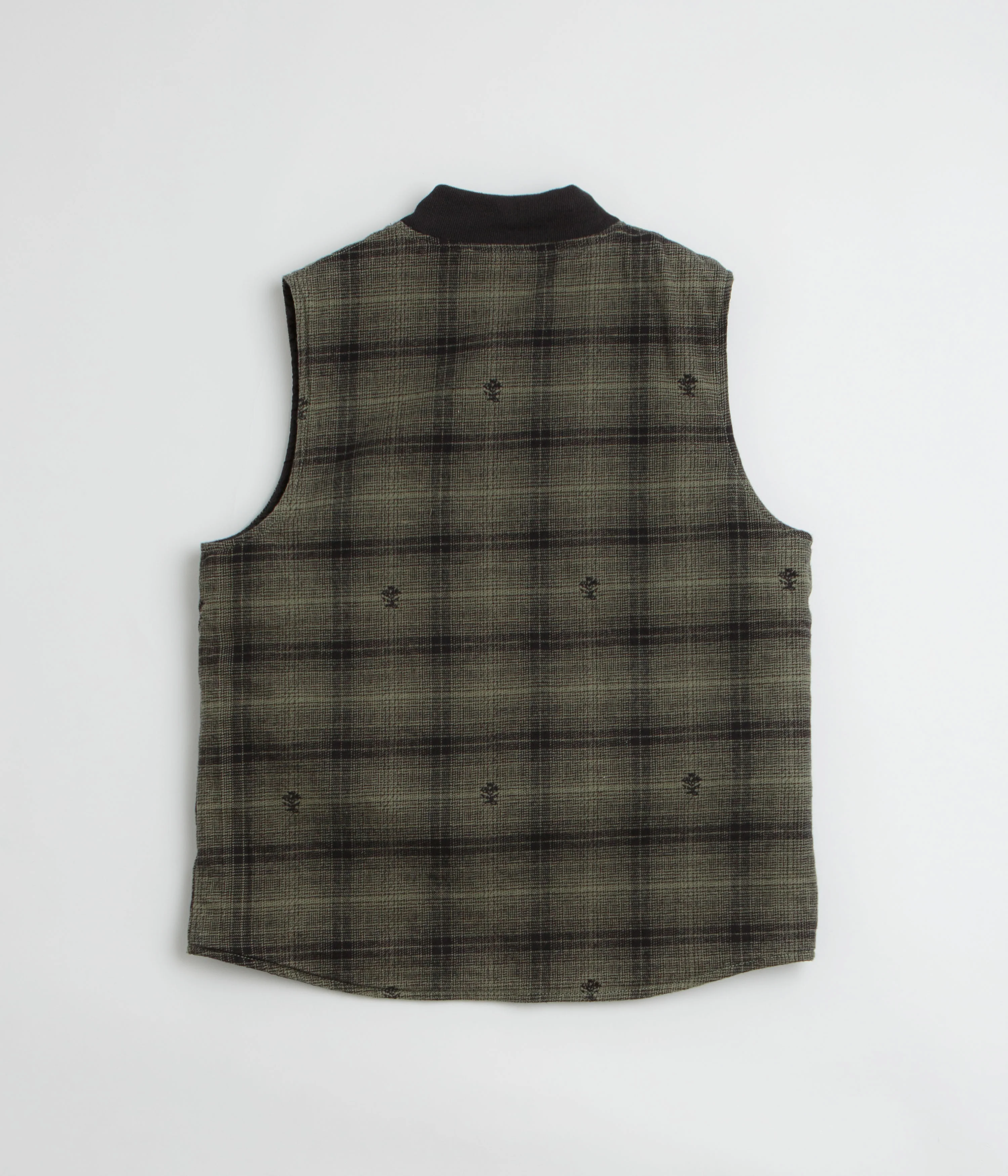 Service Works Thistle Plaid Work Vest - Olive - Image 3