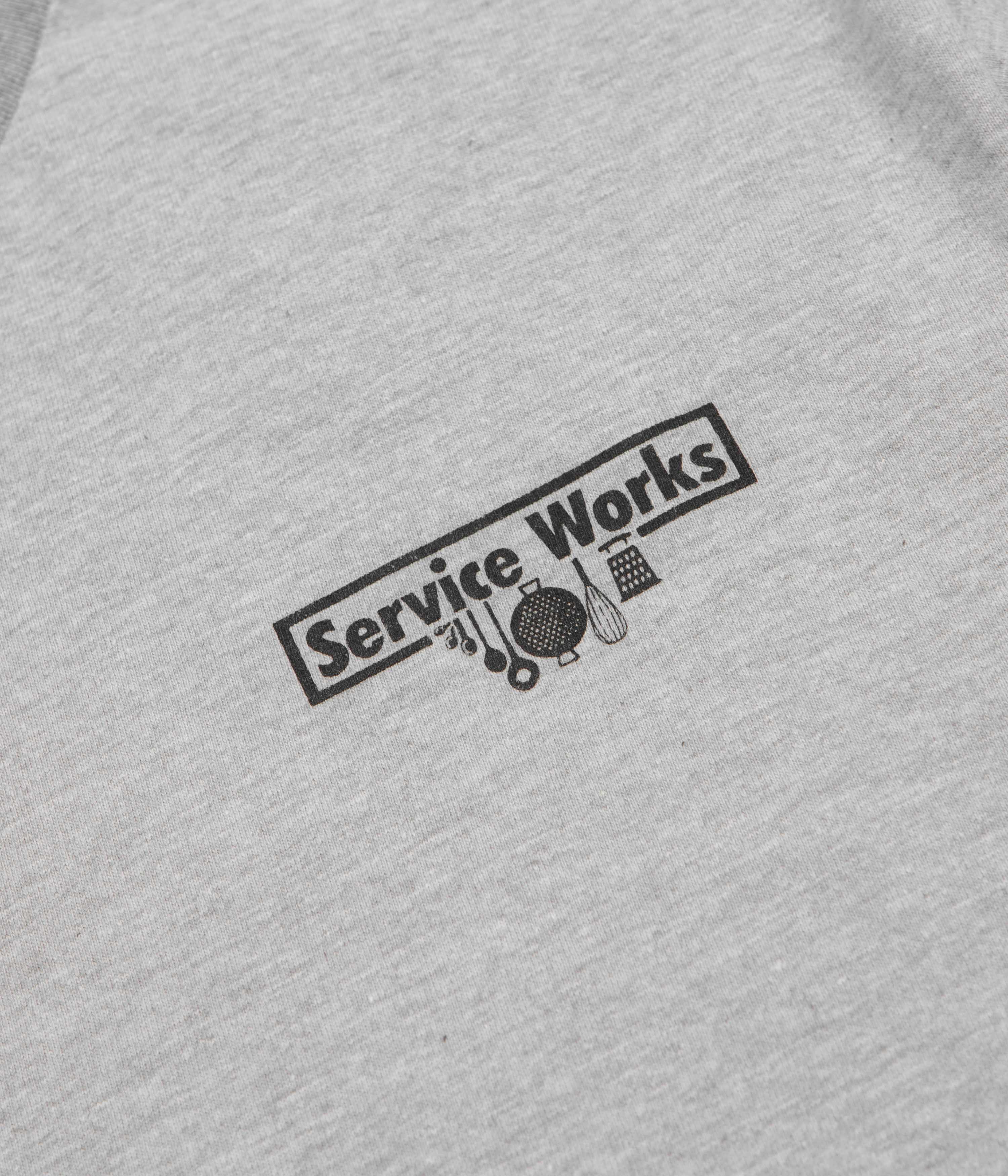 Service Works Trademark T-Shirt - Heather Grey / Black - Image 3