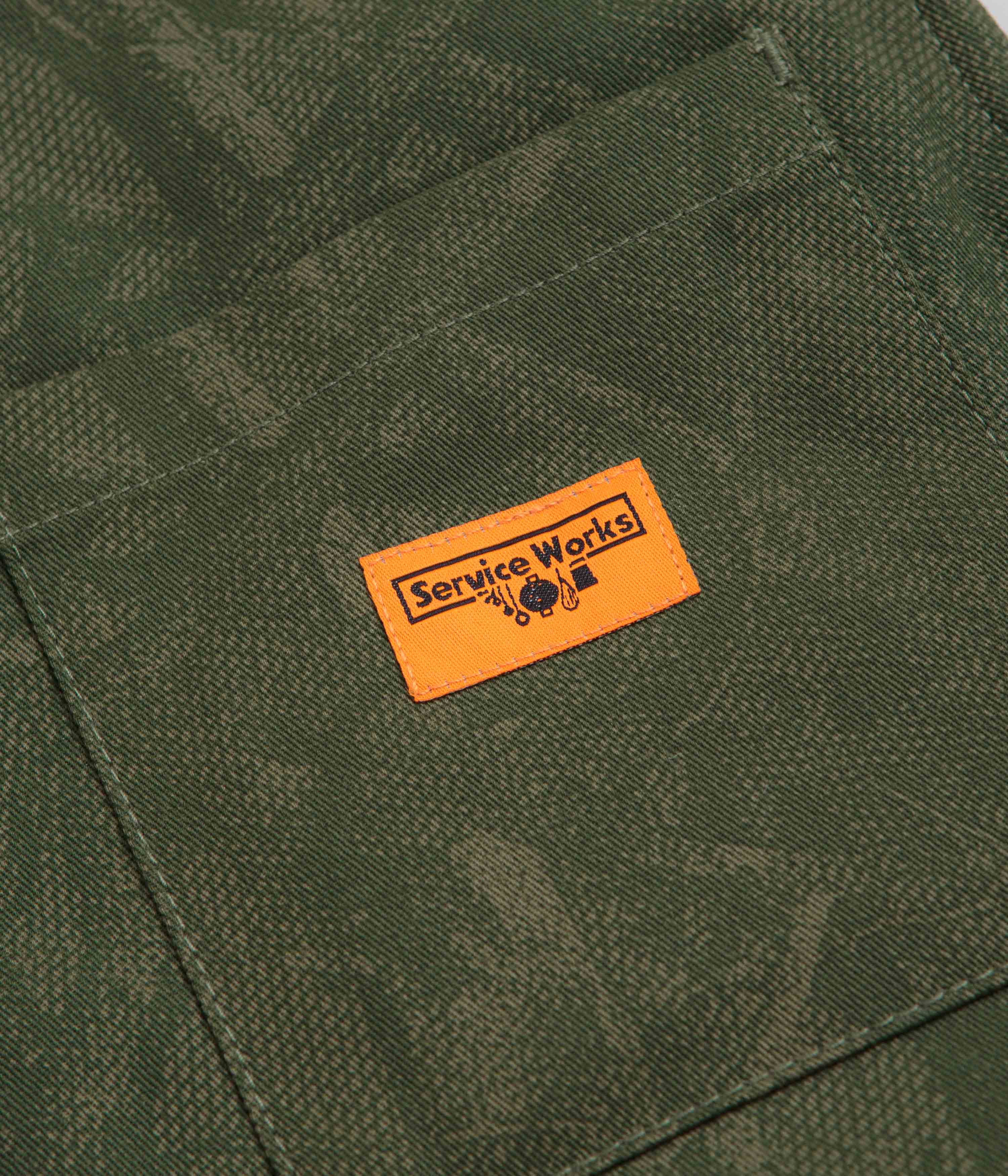 Service Works Xerox Camo Padded Work Vest - Olive - Image 5
