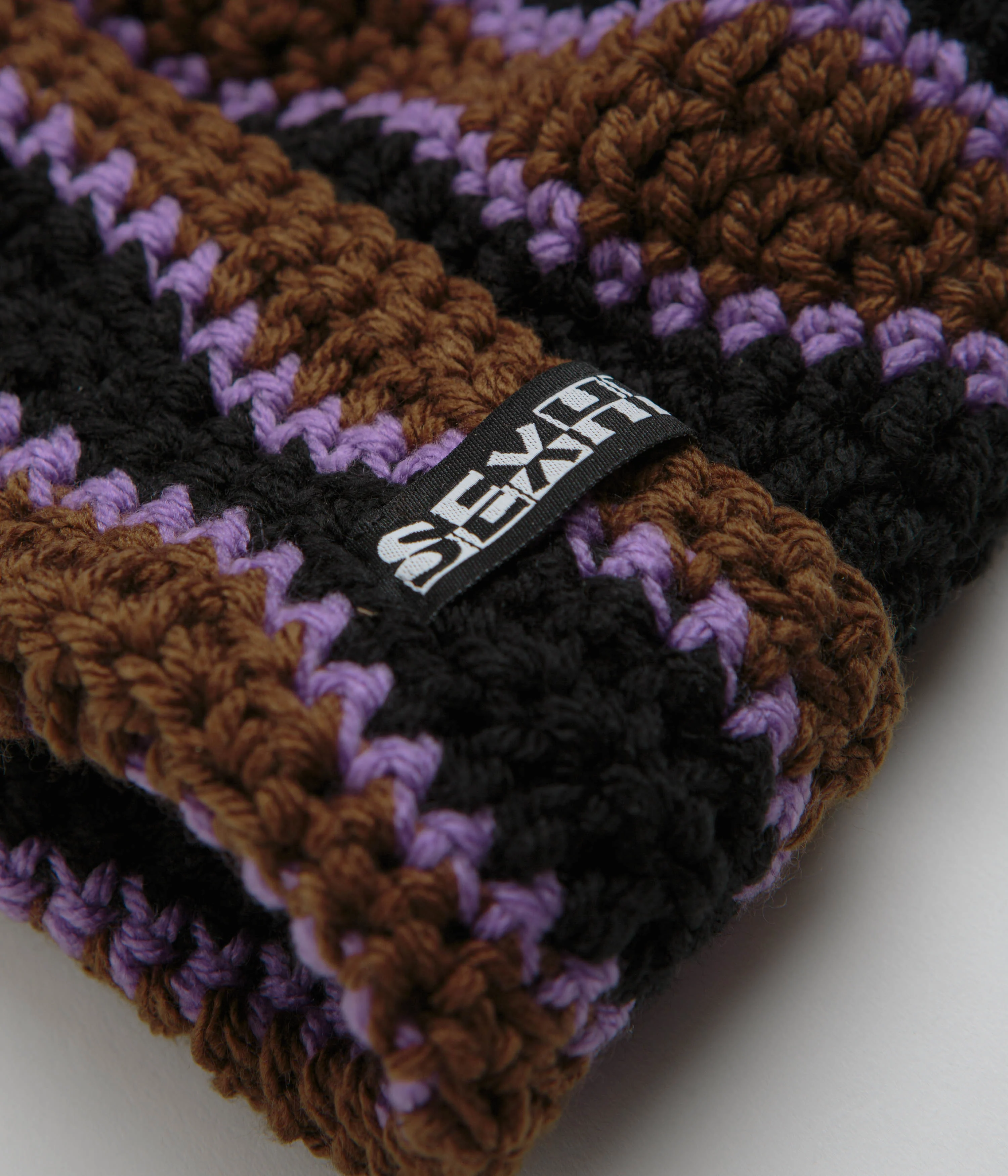 Sexhippies Wavelength Beanie - Black / Brown - Image 2