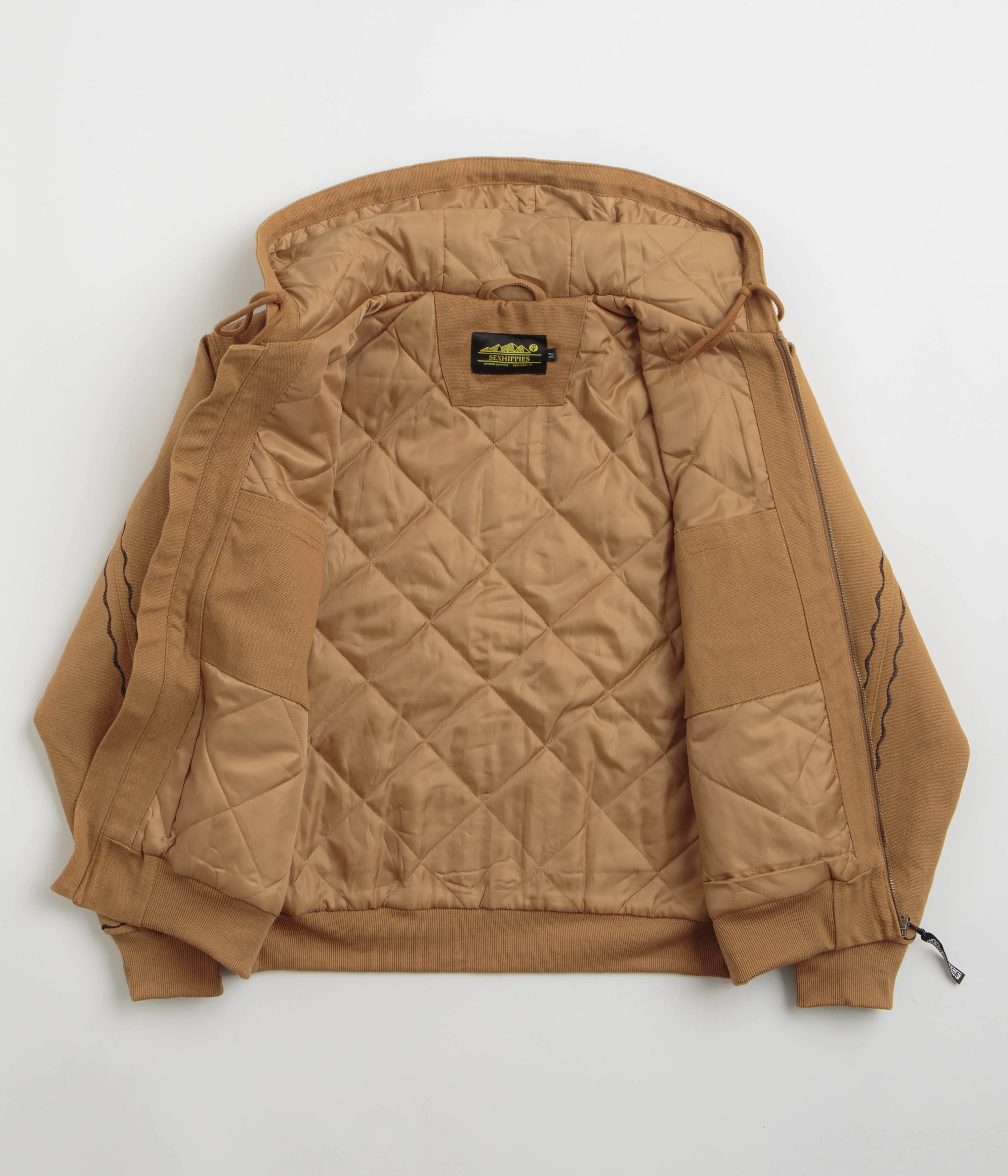 Sexhippies Welders Stitch Heavyweight Canvas Jacket - Work Wear Brown - Image 2