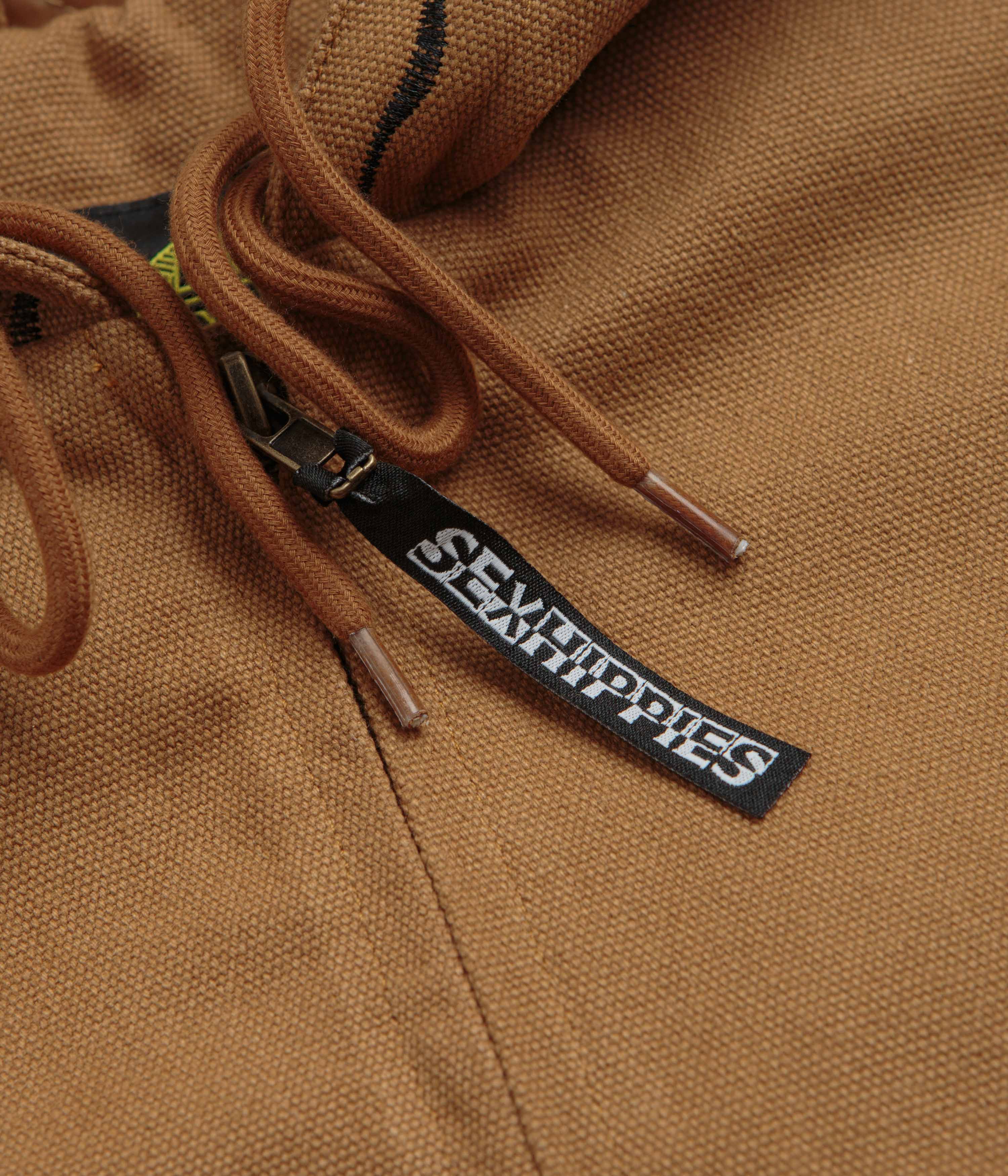 Sexhippies Welders Stitch Heavyweight Canvas Jacket - Work Wear Brown - Image 5