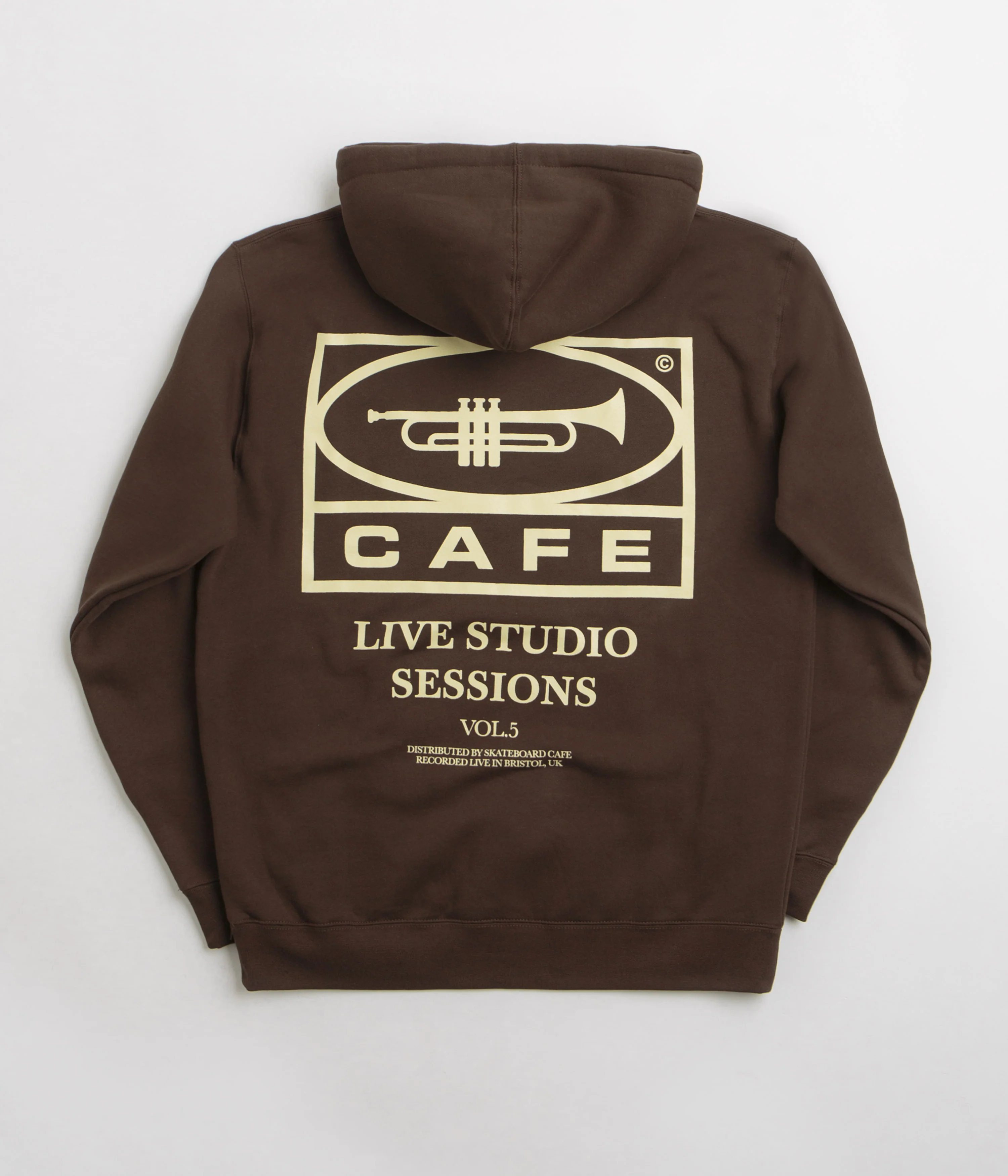 Skateboard Cafe 45 Hoodie - Coffee - Image 2