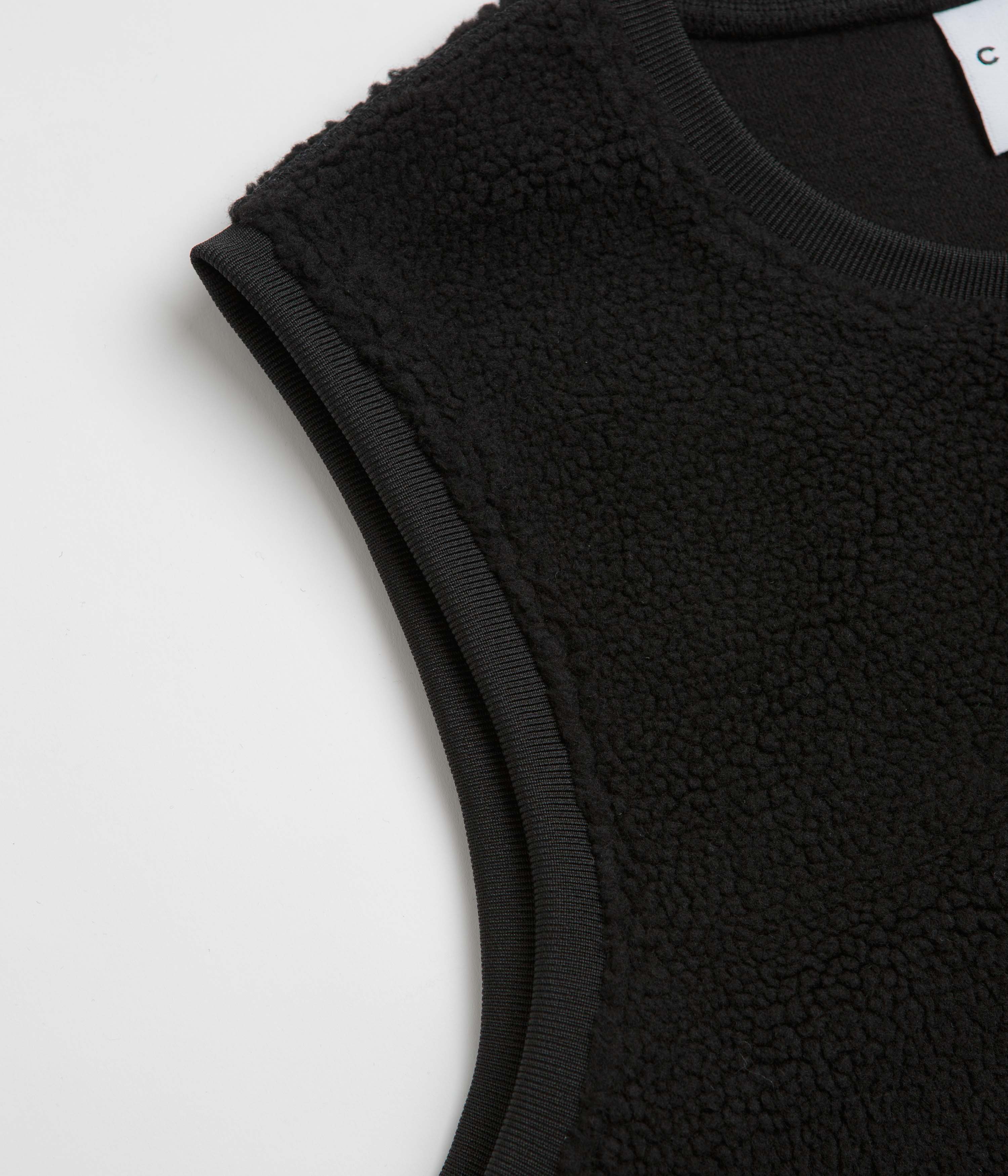 Skateboard Cafe Sherpa Fleece Vest - Black - Image 3