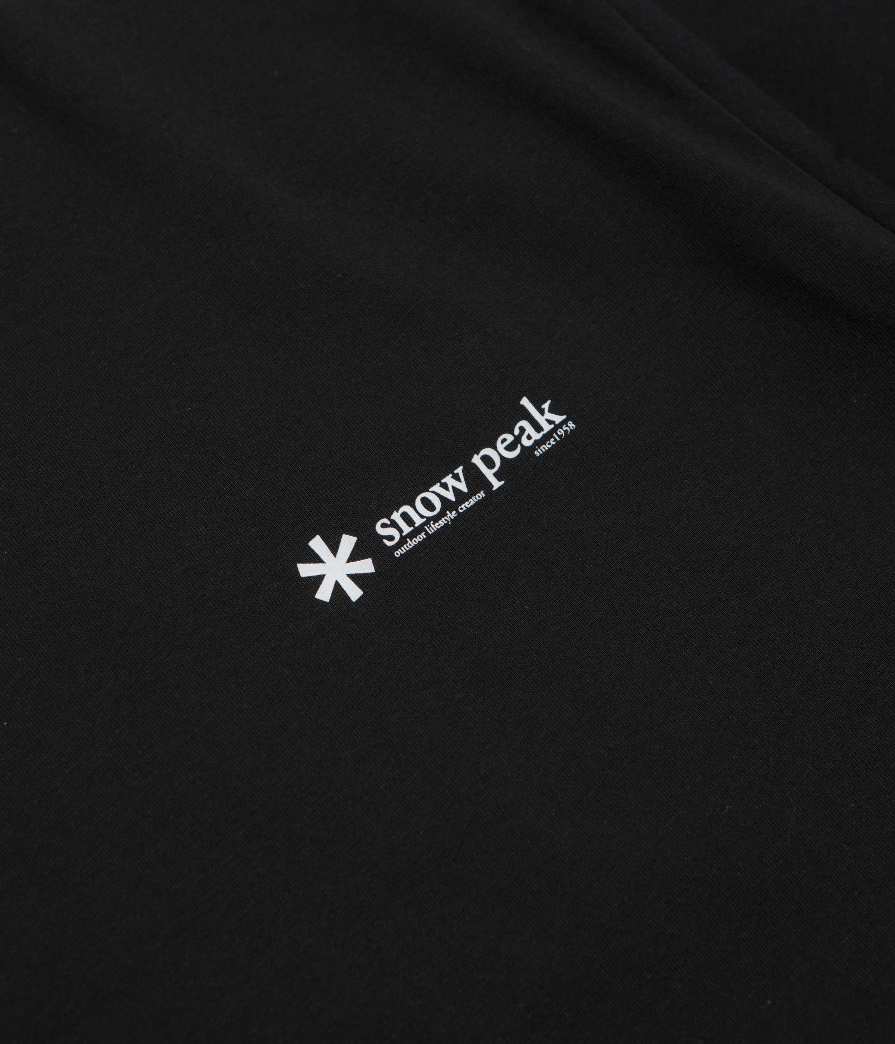Snow Peak Chest Logo T-Shirt - Black - Image 3