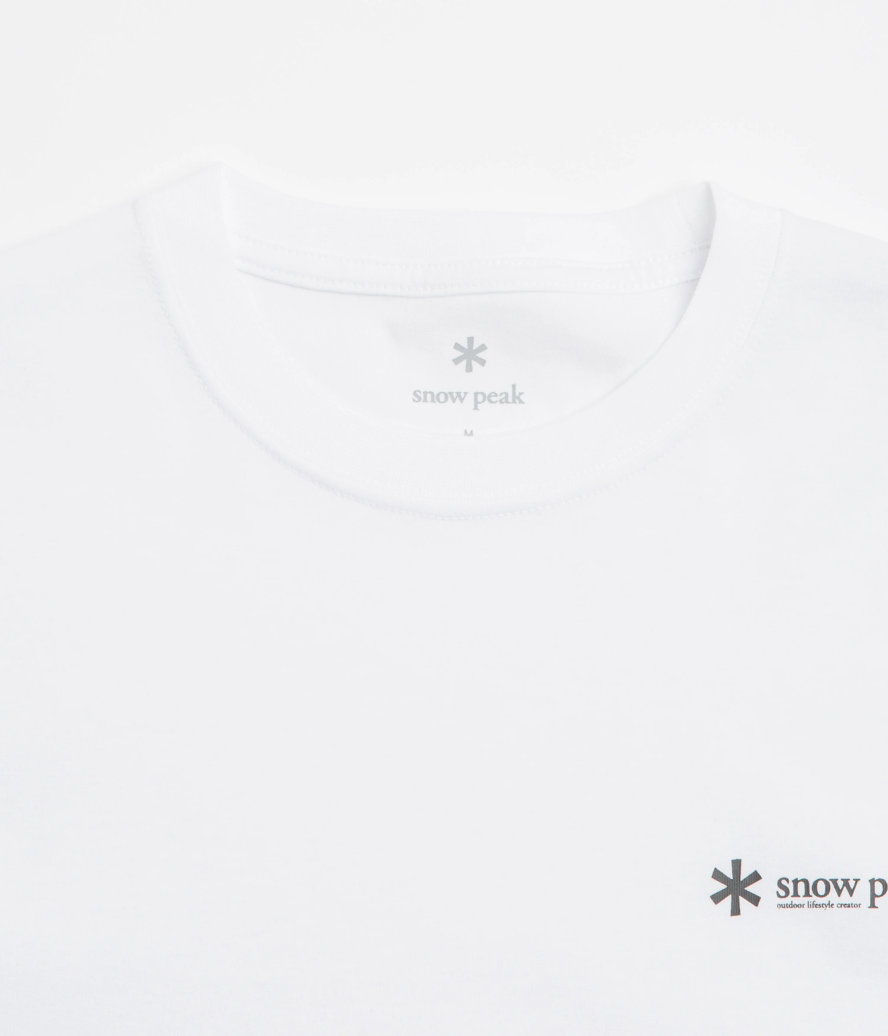 Snow Peak Chest Logo T-Shirt - White - Image 2