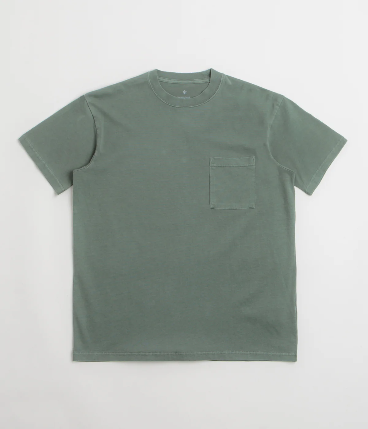 Snow Peak Garment Dyed T-Shirt - Dark Green - Image 2