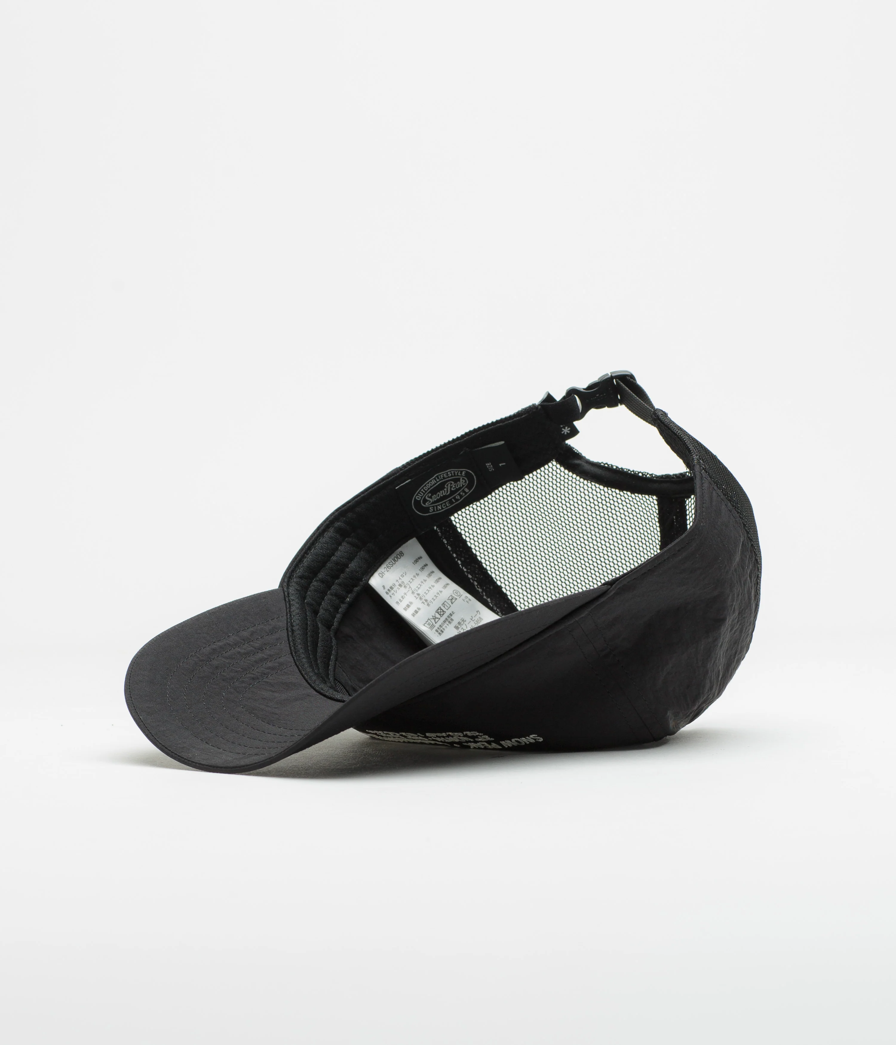 Snow Peak HQ Topographic Trucker Cap - Black - Image 4