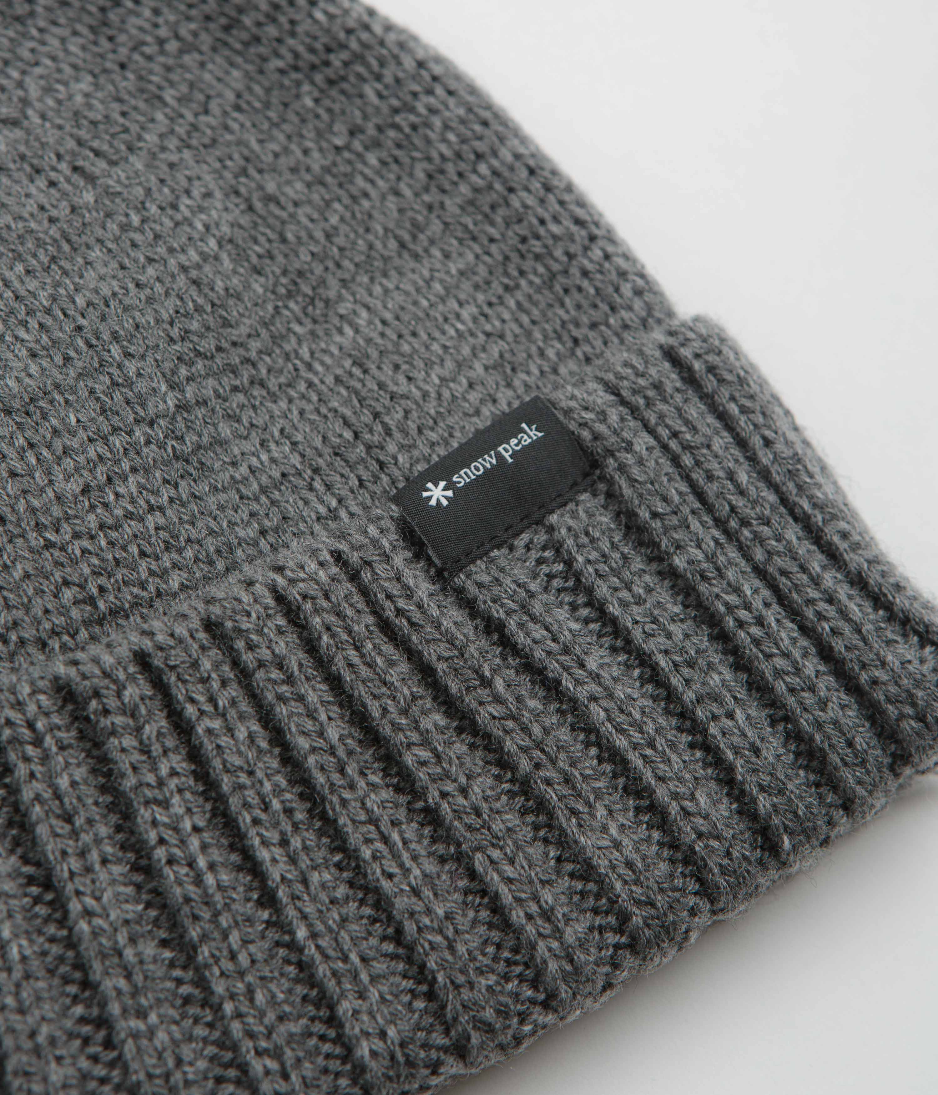 Snow Peak NSD Knit Beanie - Charcoal - Image 2