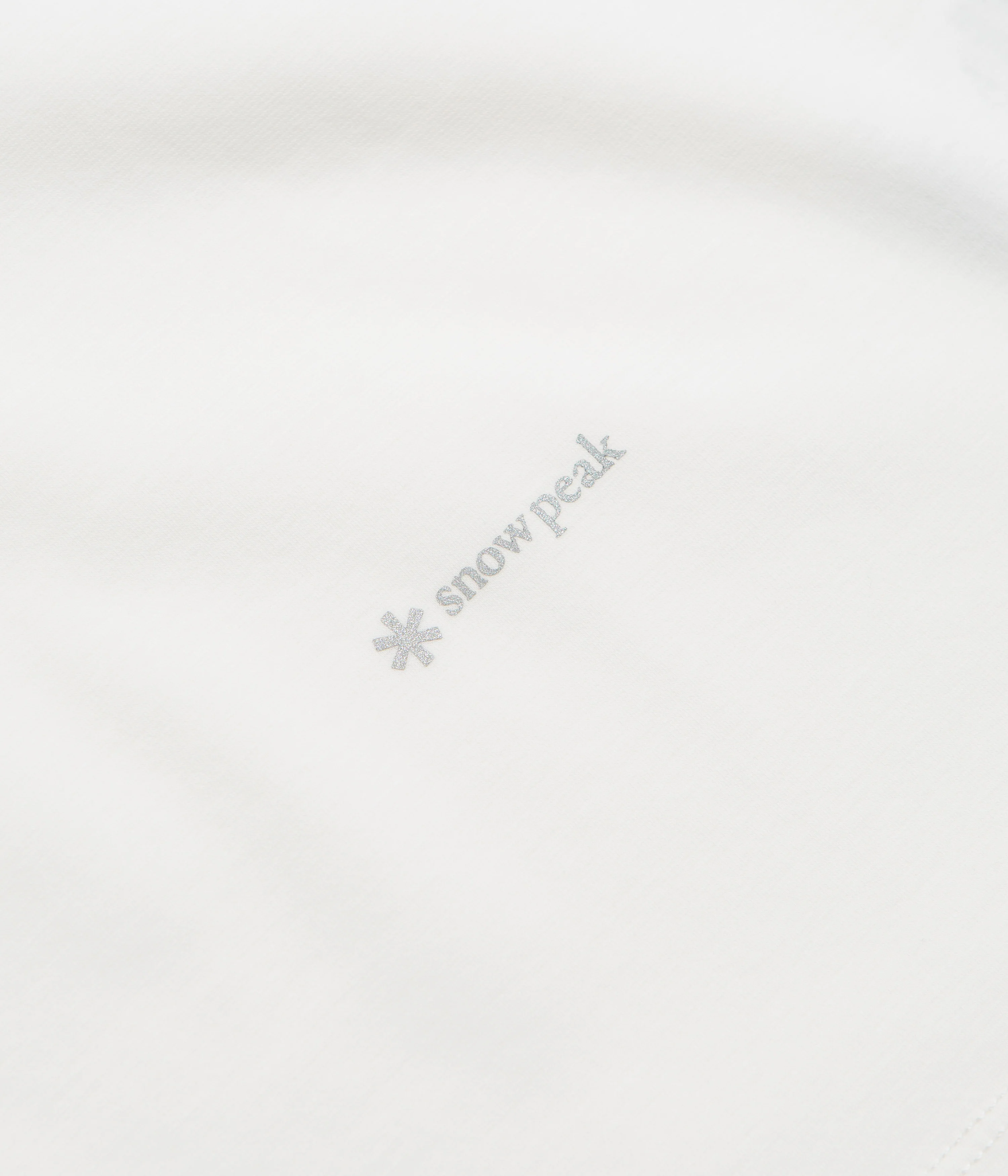 Snow Peak Organic Cotton Mercerized T-Shirt - White - Image 3