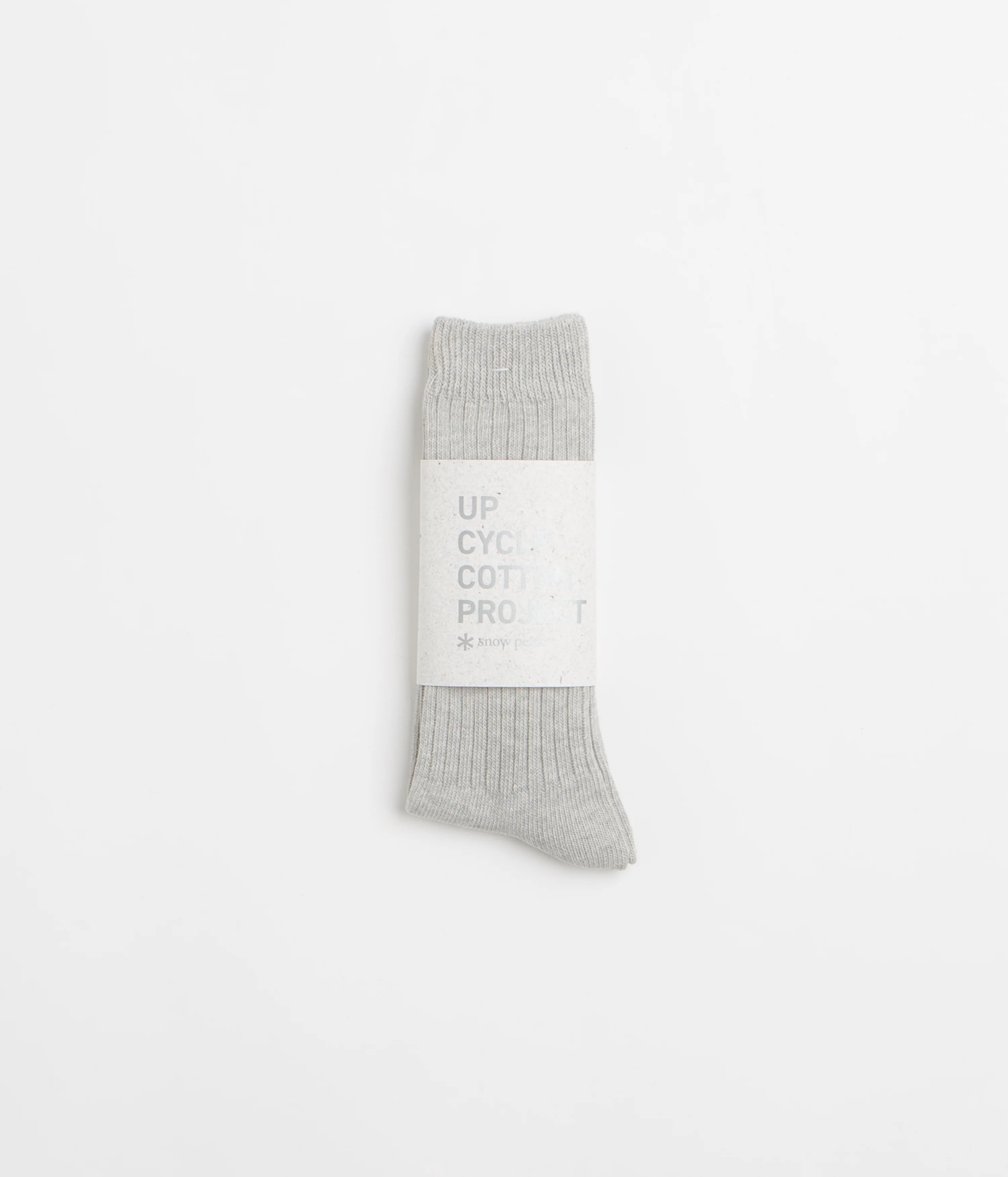 Snow Peak Recycled Cotton Socks - Mid Grey - Image 3