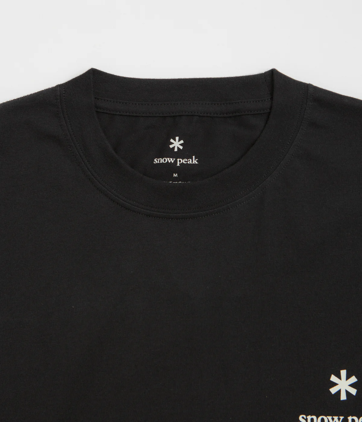 Snow Peak Soft Cotton Relaxed Logo T-Shirt - Black - Image 3