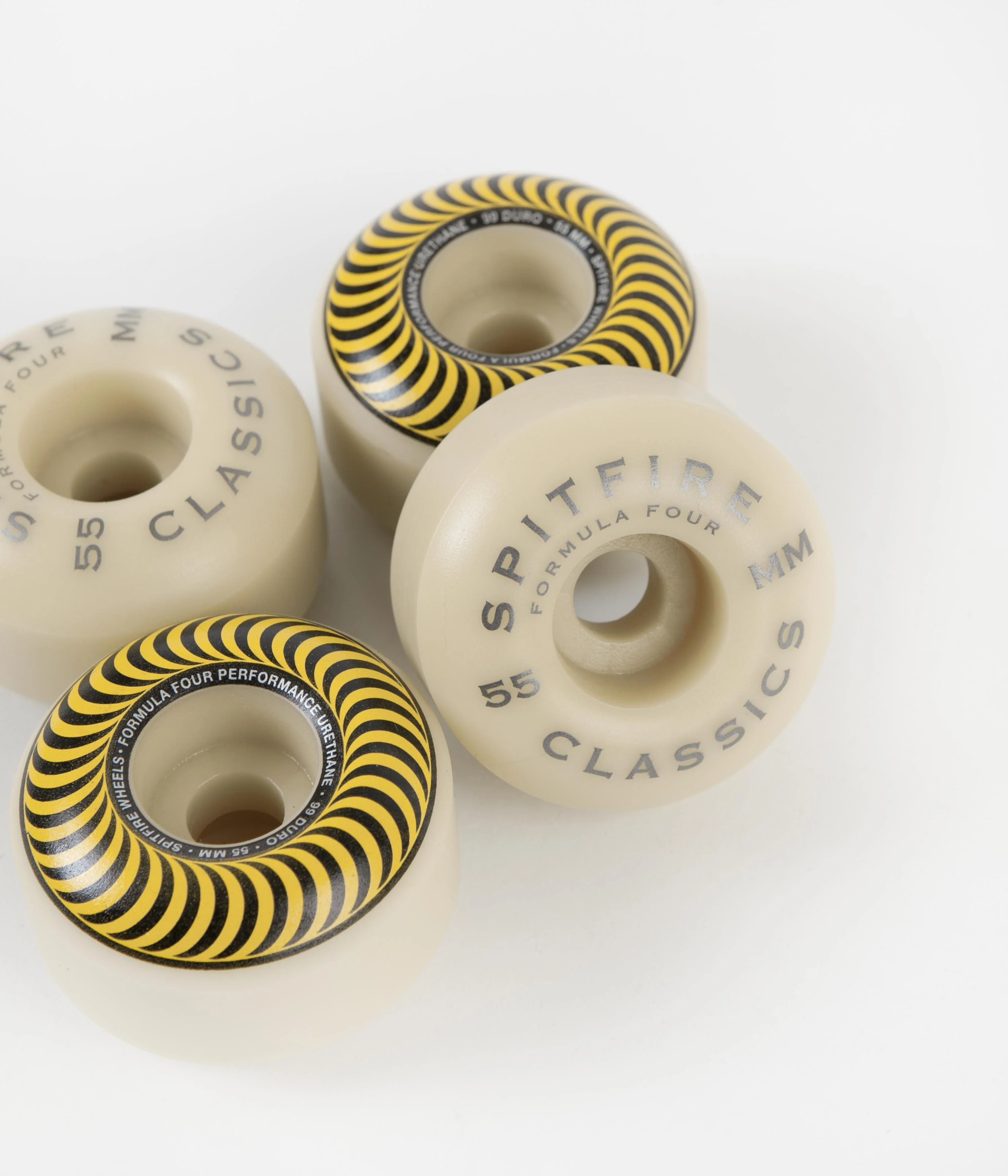 Spitfire Formula Four Classic 99DU Wheels - Yellow - 55mm - Image 2
