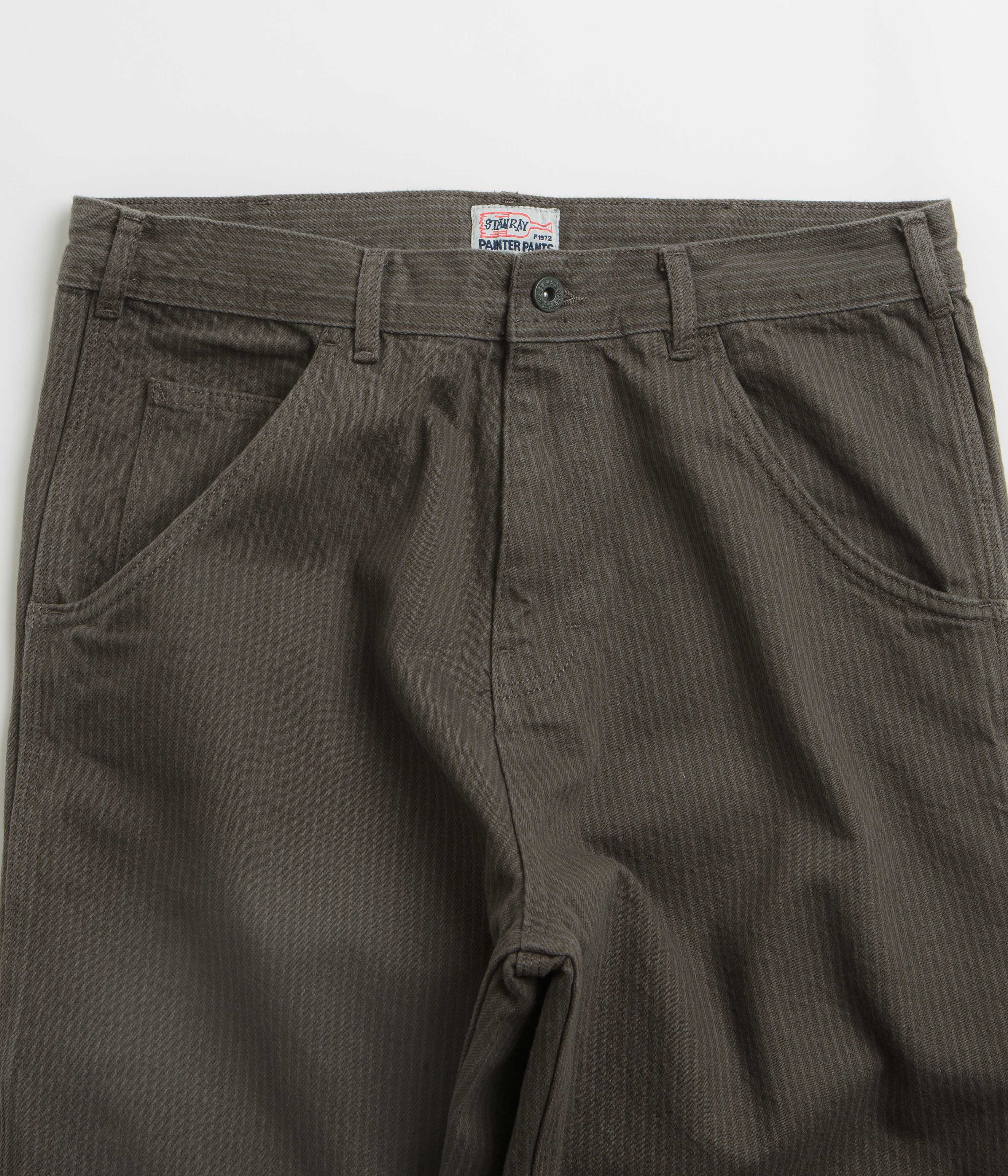 Stan Ray Big Job Painter Pants - Overdyed Black Hickory - Image 4