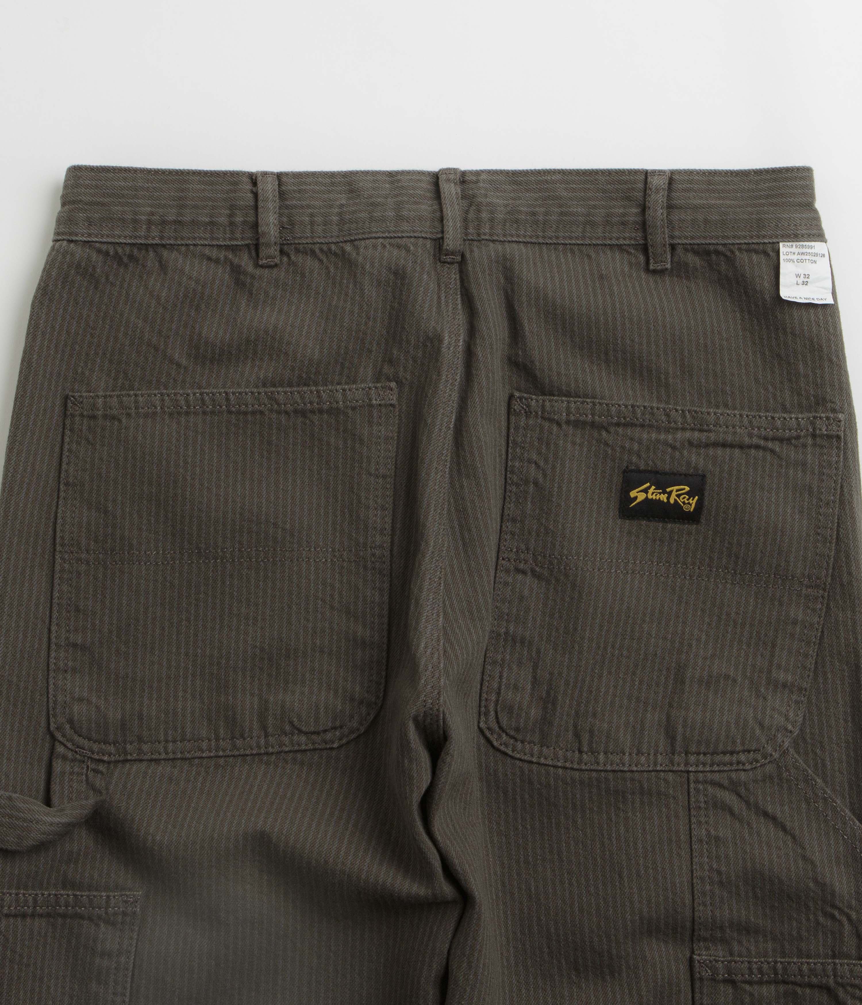Stan Ray Big Job Painter Pants - Overdyed Black Hickory - Image 6