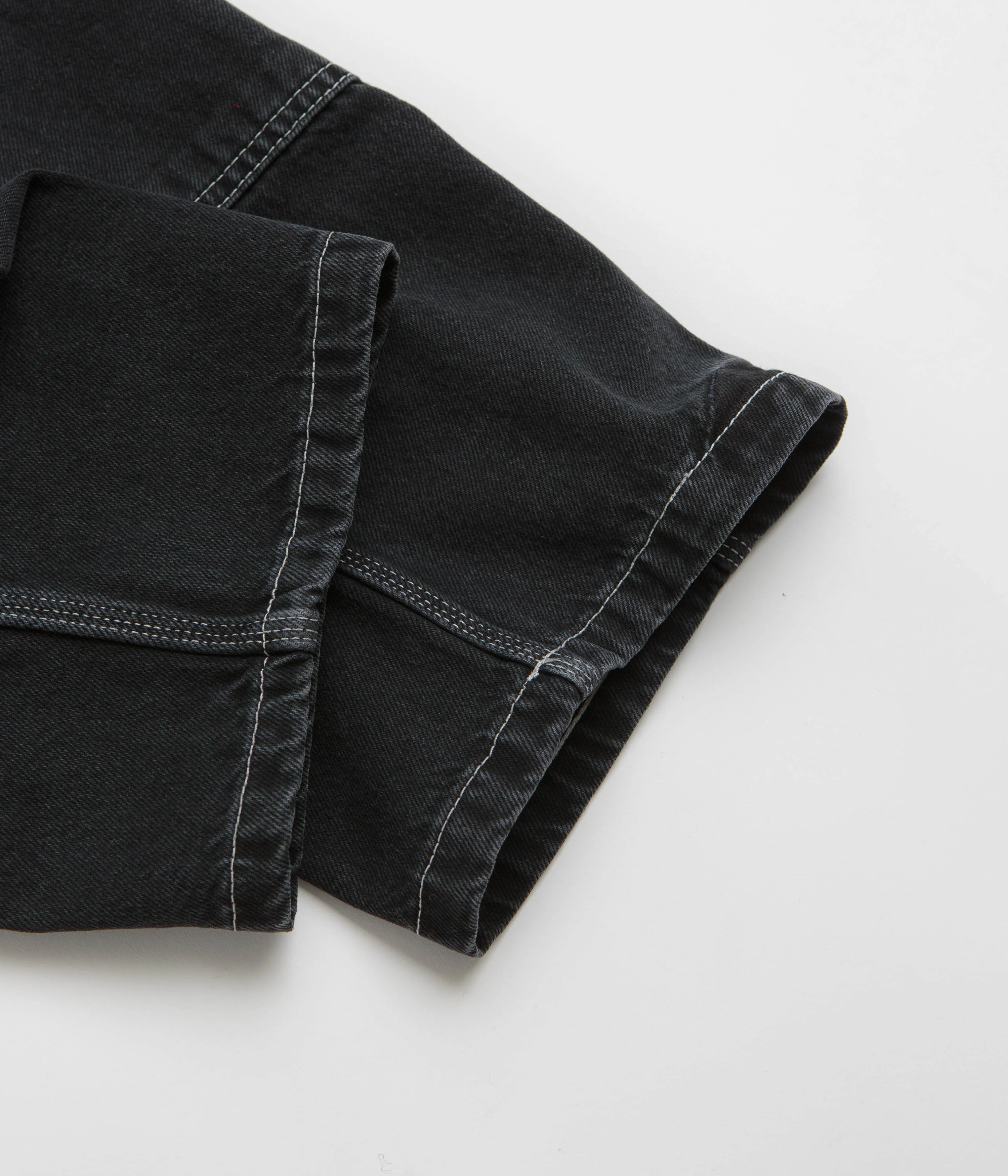 Stan Ray Double Knee Pants - Stonewashed Black Denim - Image 9