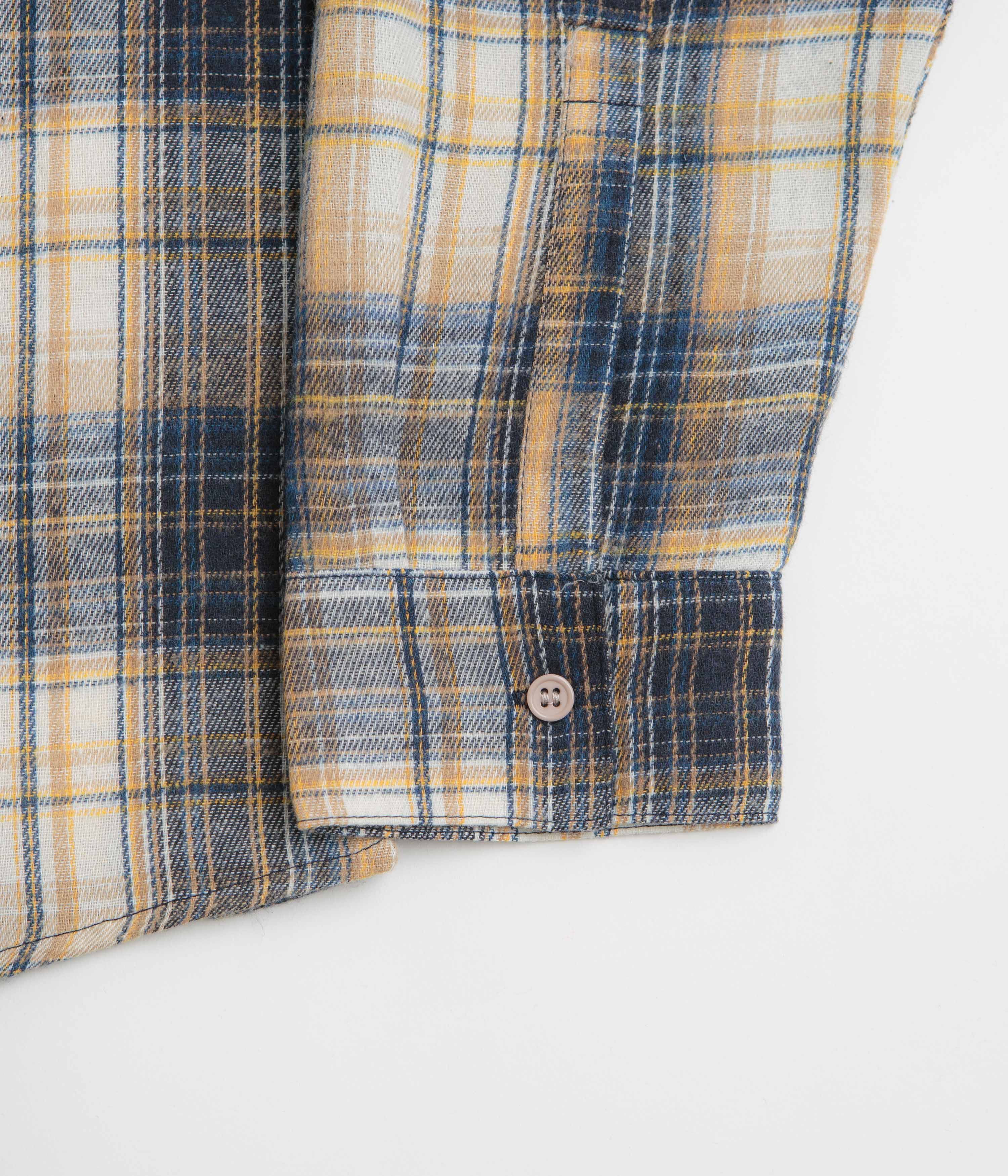 Stan Ray Flannel Shirt - Navy Plaid / White - Image 4