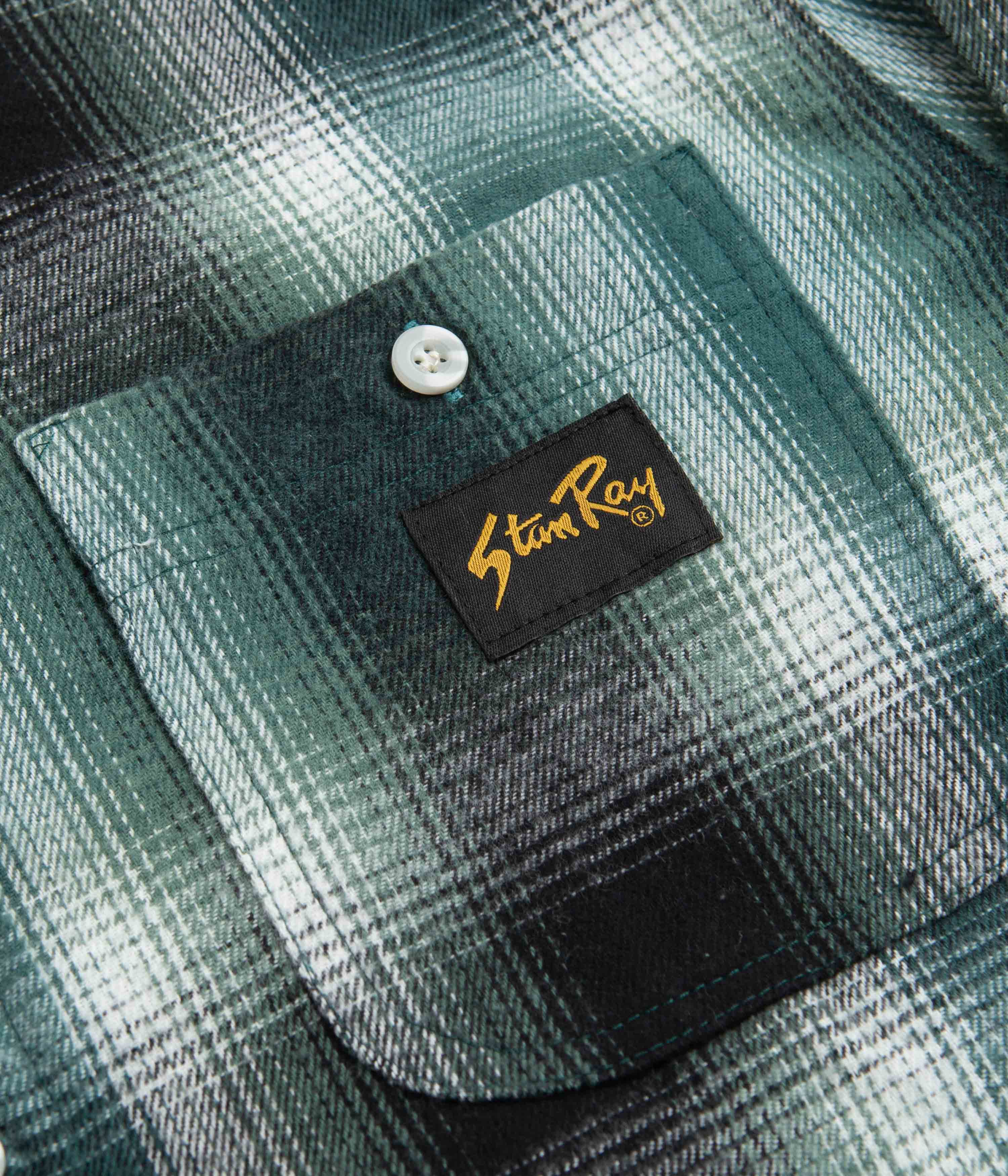 Stan Ray Flannel Shirt - Pine Green Plaid - Image 3