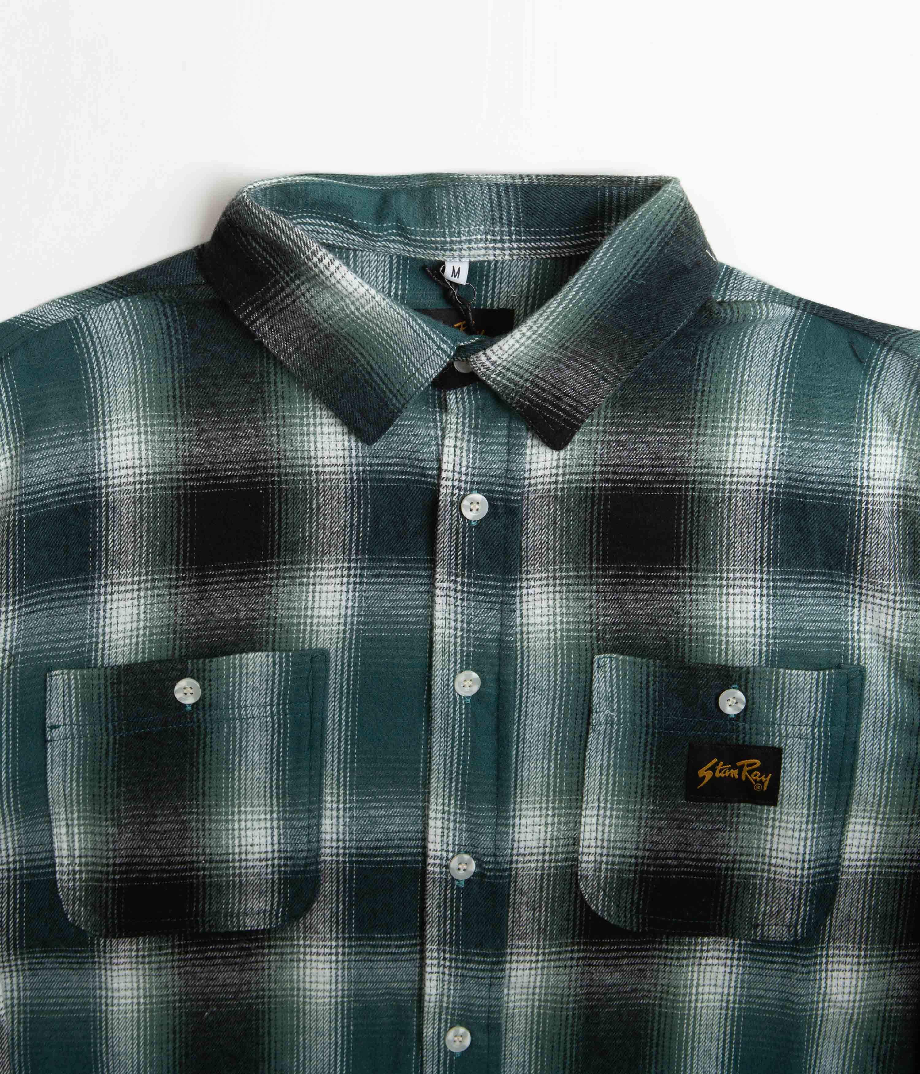 Stan Ray Flannel Shirt - Pine Green Plaid - Image 4