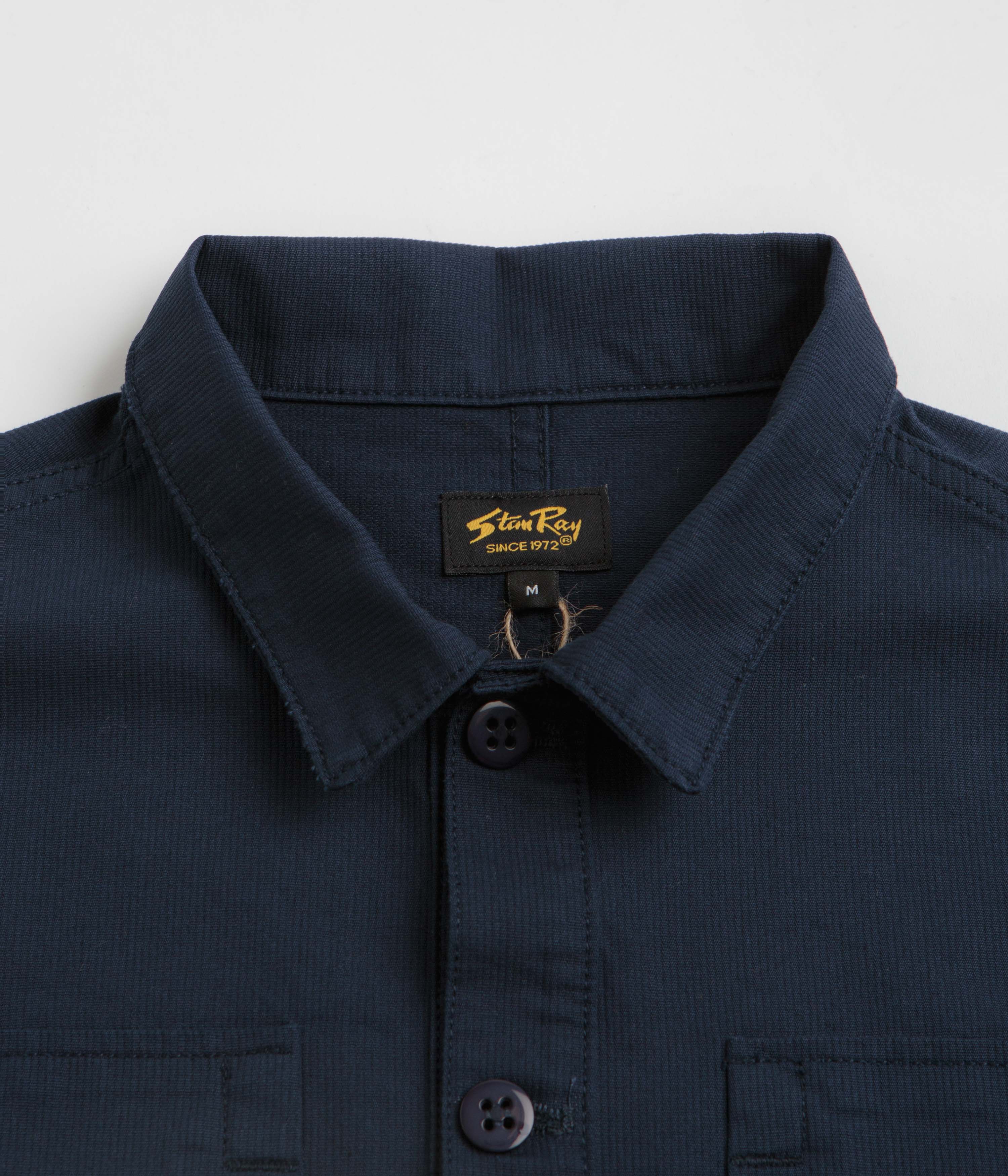Stan Ray Painters Pop Over Shirt - Navy Bedford - Image 2