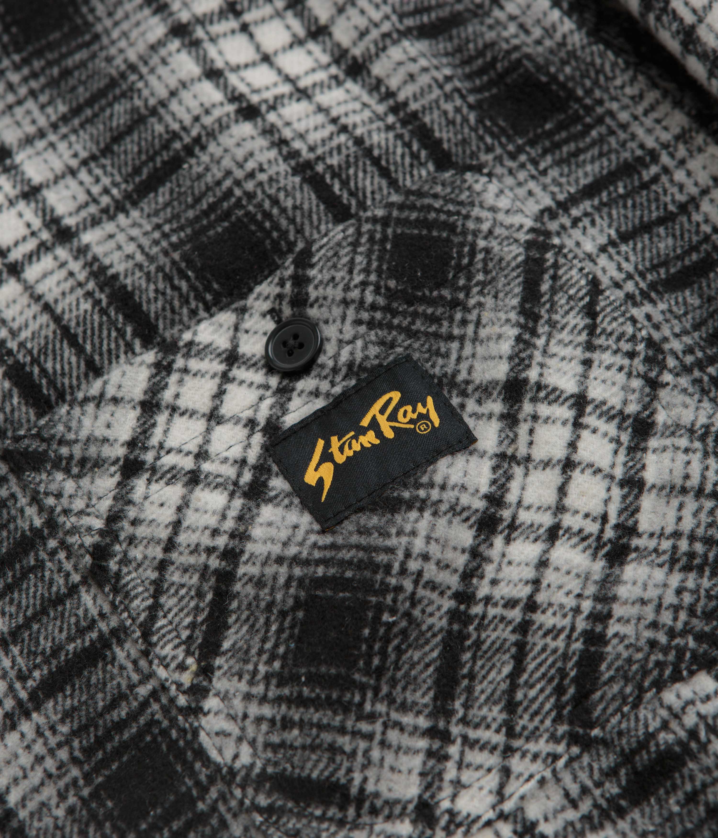 Stan Ray Quilted Plaid Overshirt - Blue - Image 5